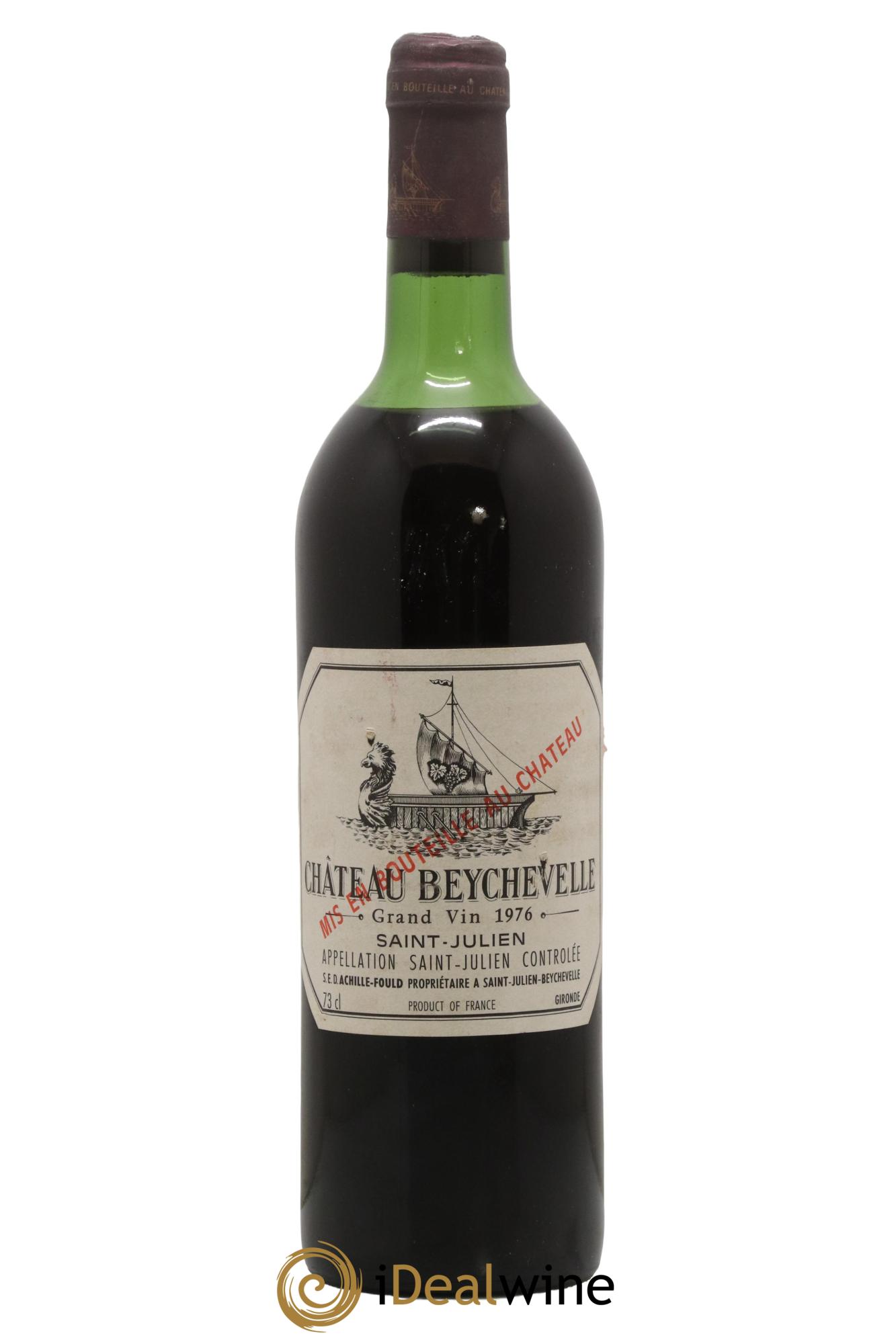 Château Beychevelle 4ème Grand Cru Classé 1976 - Lot de 1 bouteille - 0