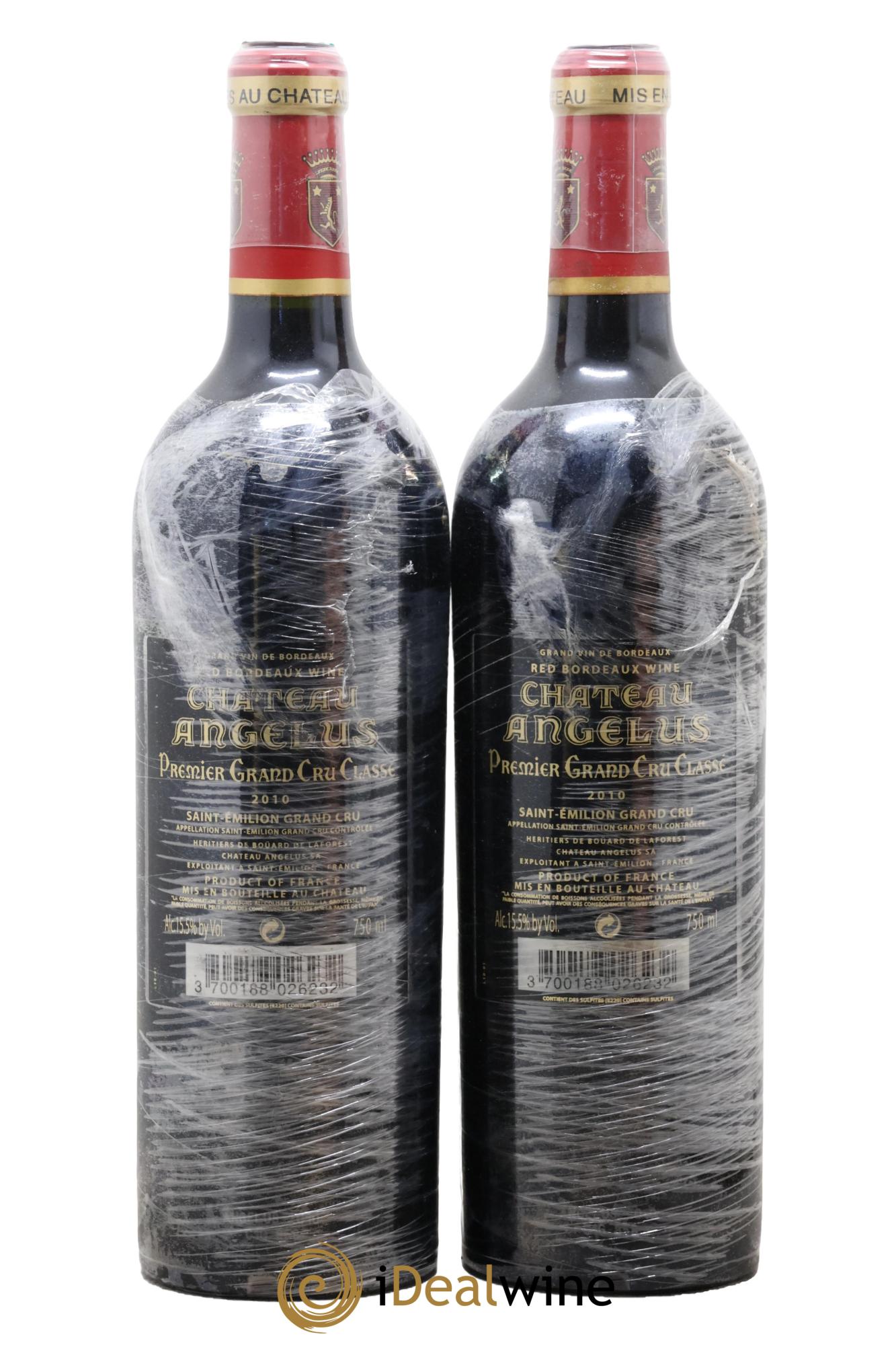 Château Angélus 1er Grand Cru Classé A 2010 - Posten von 2 Flaschen - 1