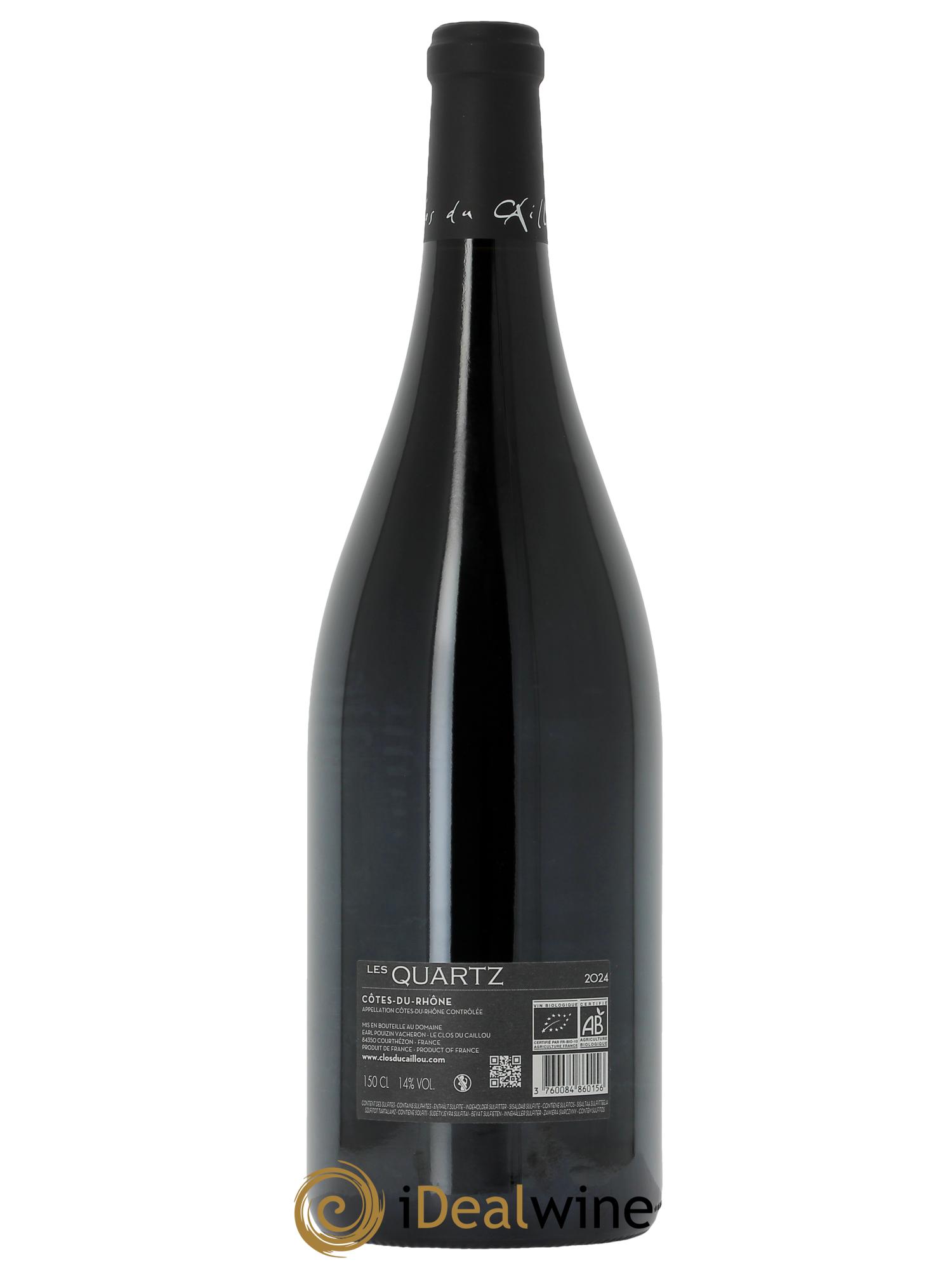 Côtes-du-Rhône Les Quartz Clos du Caillou 2024 - Lot de 1 magnum - 1