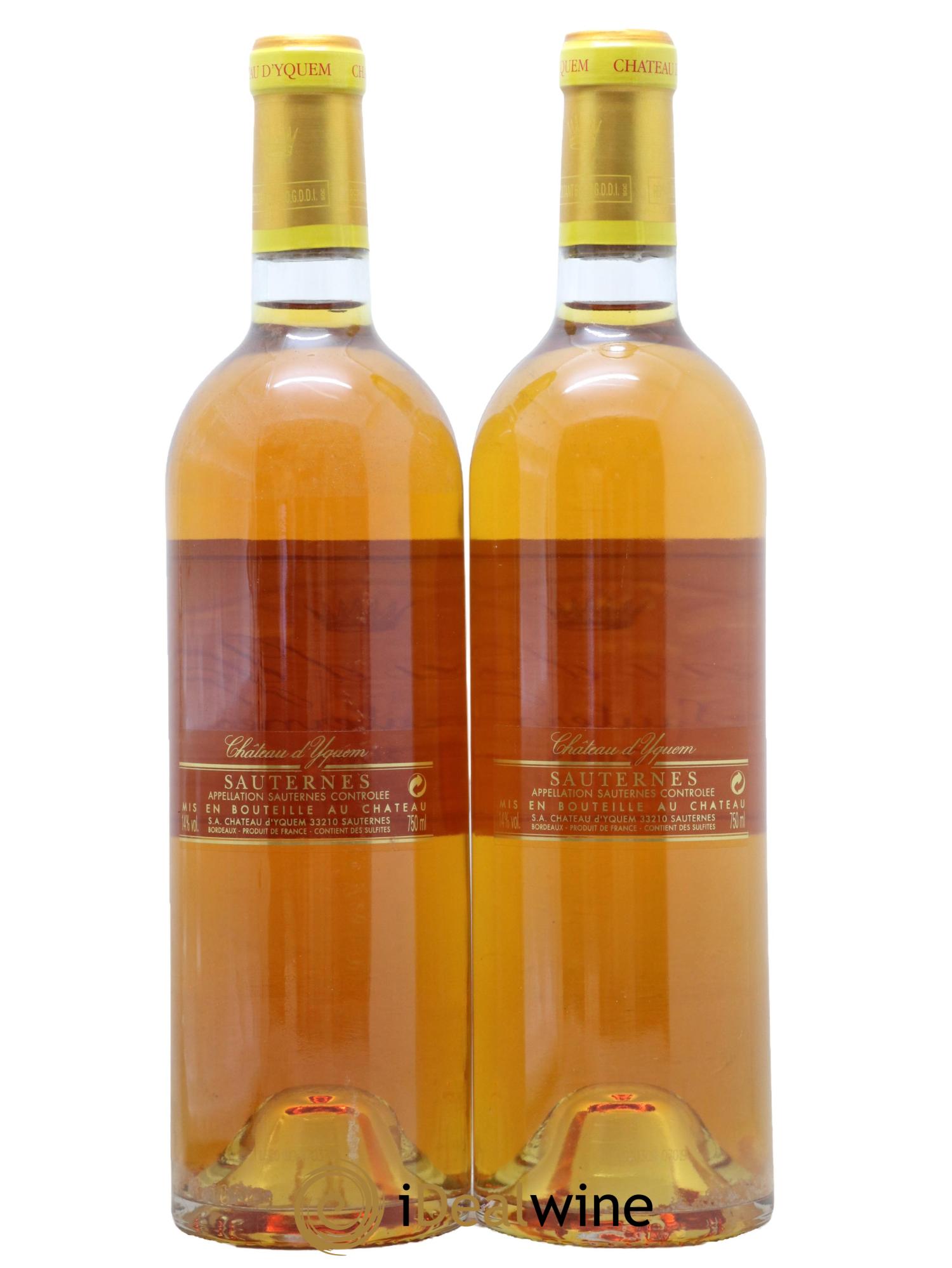 Château d' Yquem 1er Cru Classé Supérieur 2003 - Posten von 2 Flaschen - 1