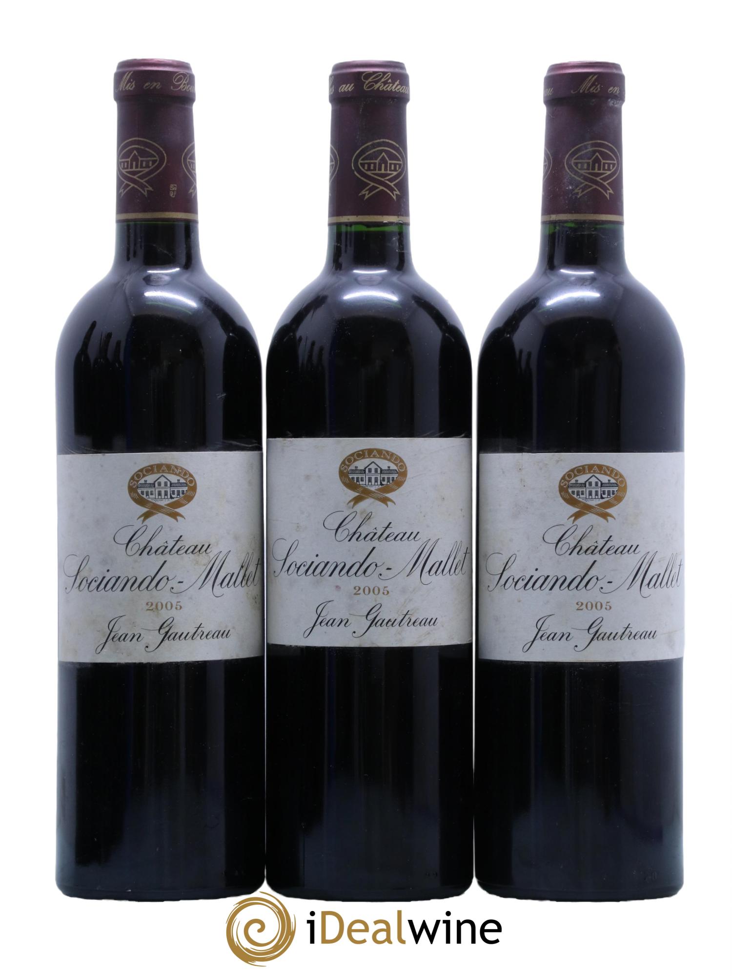 Château Sociando Mallet 2005 - Lot de 6 bouteilles - 2