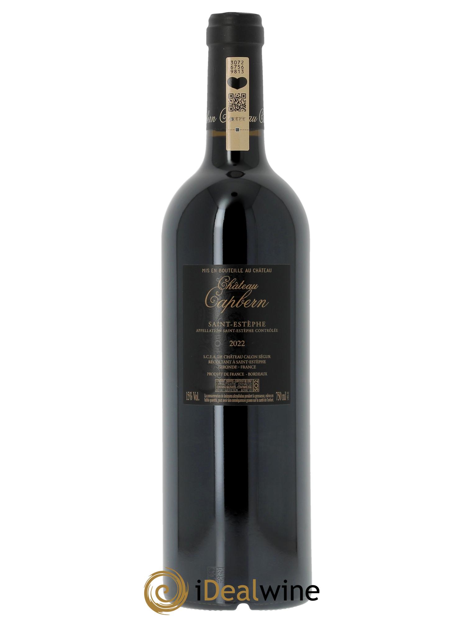 Château Capbern Gasqueton (CBO à partir de 6 bts) 2022 - Lot de 1 bouteille - 1