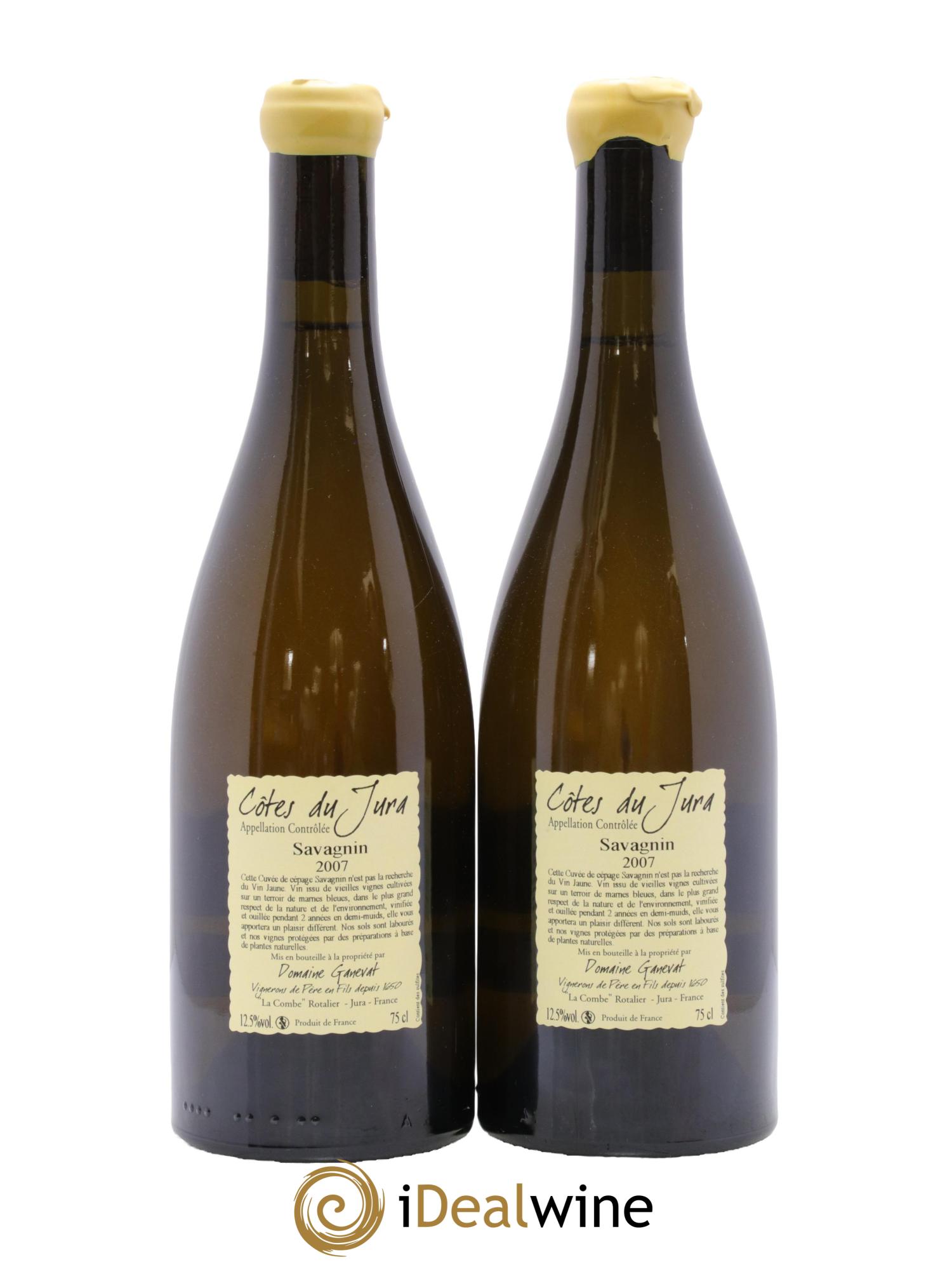 Côtes du Jura Les Chalasses Marnes Bleues Jean-François Ganevat (Domaine) 2007 - Lotto di 2 bottiglie - 1