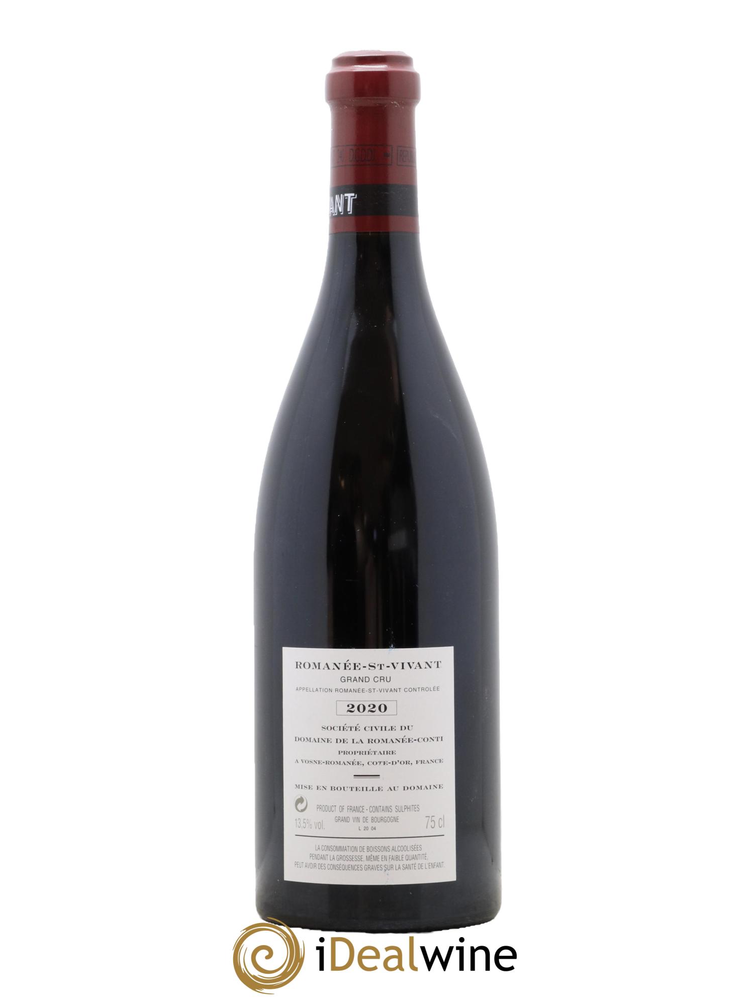Romanée-Saint-Vivant Grand Cru Domaine de la Romanée-Conti  2020 - Lotto di 1 bottiglia - 1