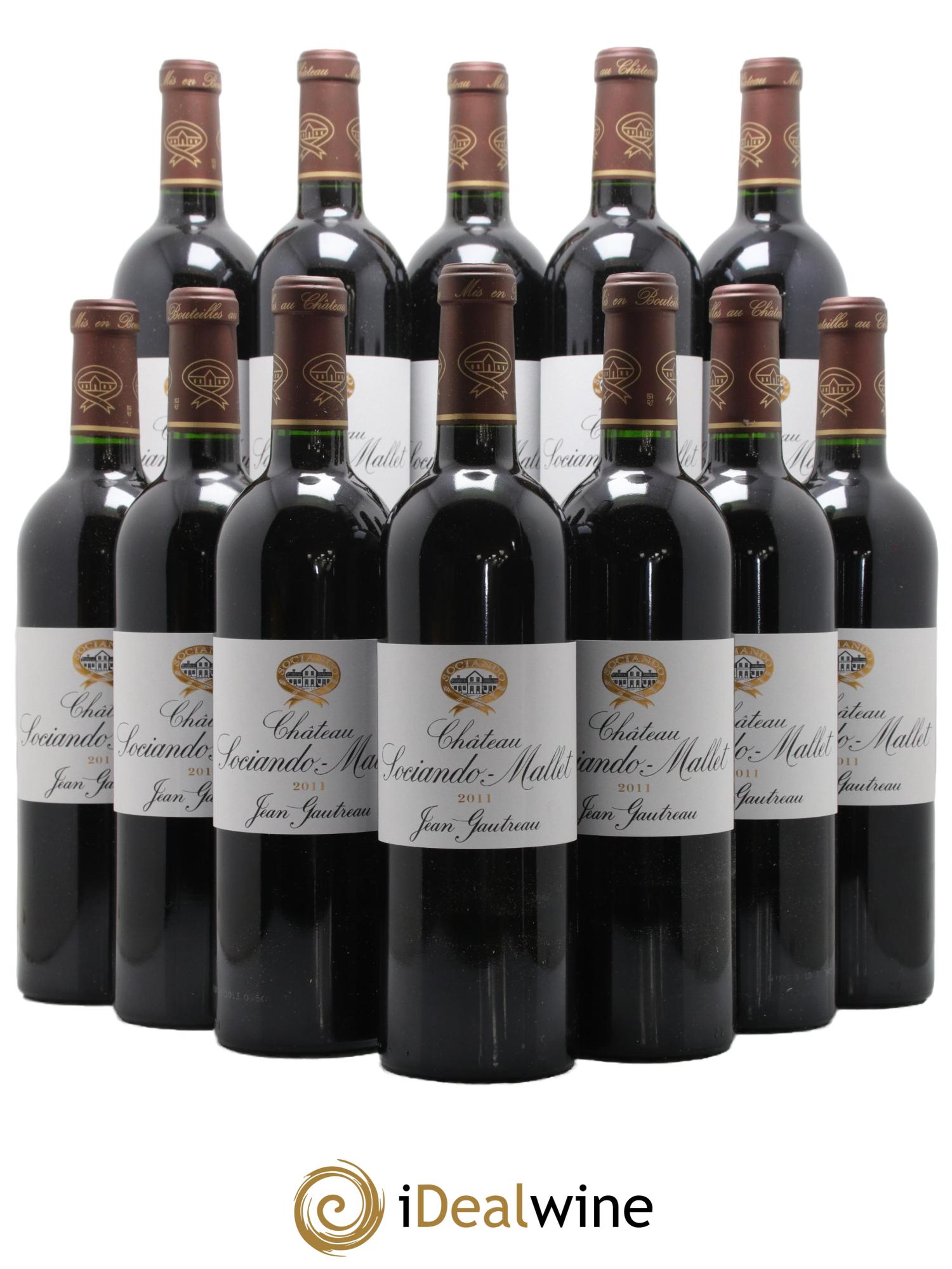 Château Sociando Mallet 2011 - Lot de 12 bouteilles - 0