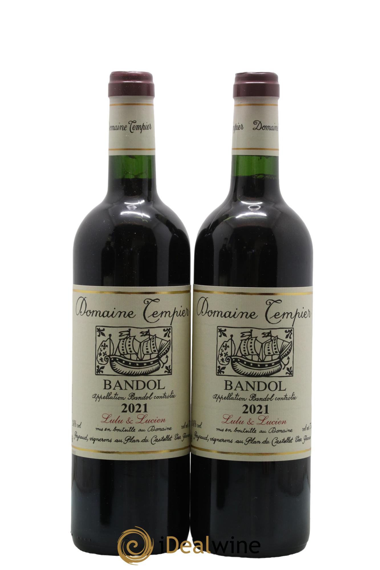 Bandol Domaine Tempier Lulu et Lucien Famille Peyraud 2021 - Lot de 2 bouteilles - 0