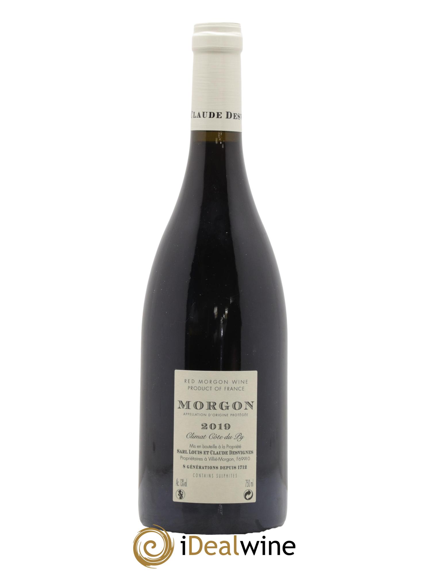 Morgon Côte de Py Javernières Louis-Claude Desvignes 2019 - Lot de 1 bouteille - 1