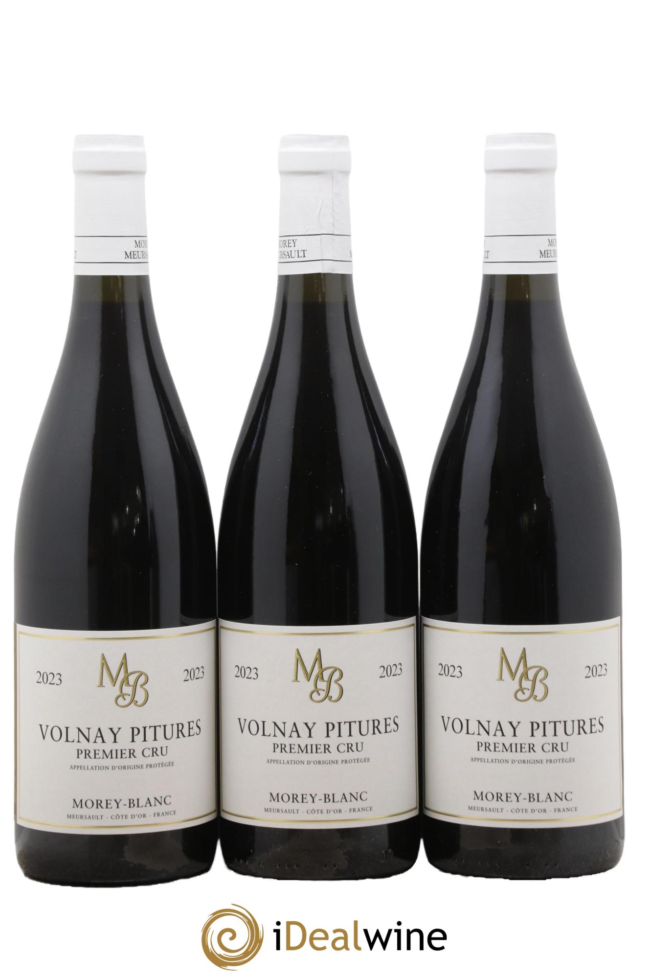 Volnay 1er Cru Pitures Morey-Blanc 2023 - Lot de 3 bouteilles - 0