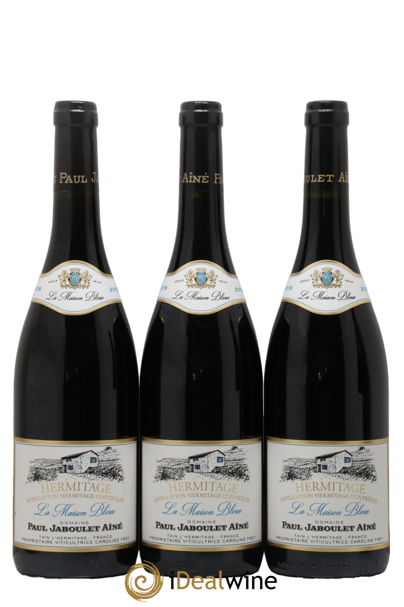 Hermitage La Maison Bleue Paul Jaboulet Ainé 2019 - Lot de 3 bouteilles - 0