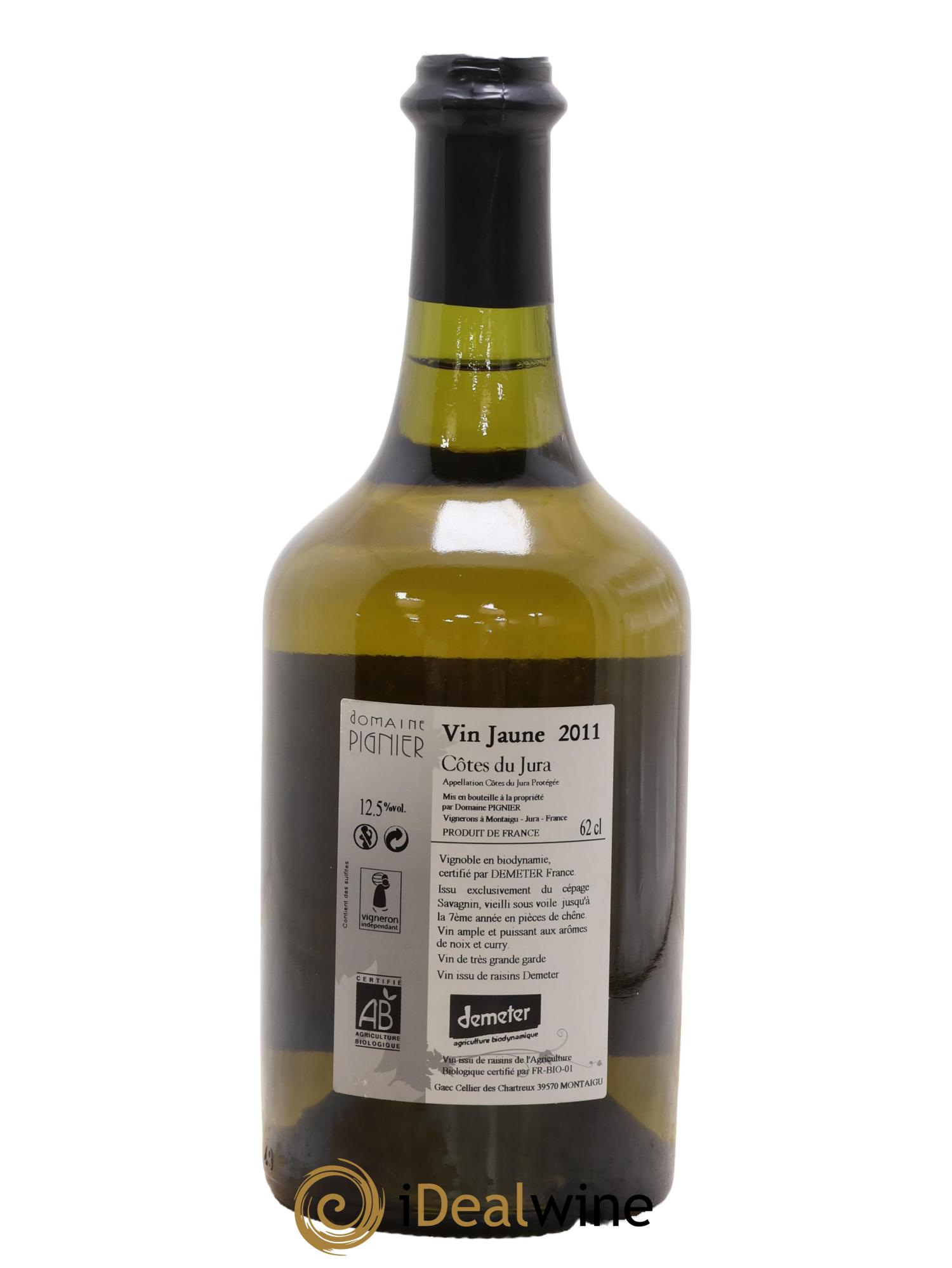 Côtes du Jura Vin Jaune Domaine Pignier 2011 - Lot de 1 clavelin - 1