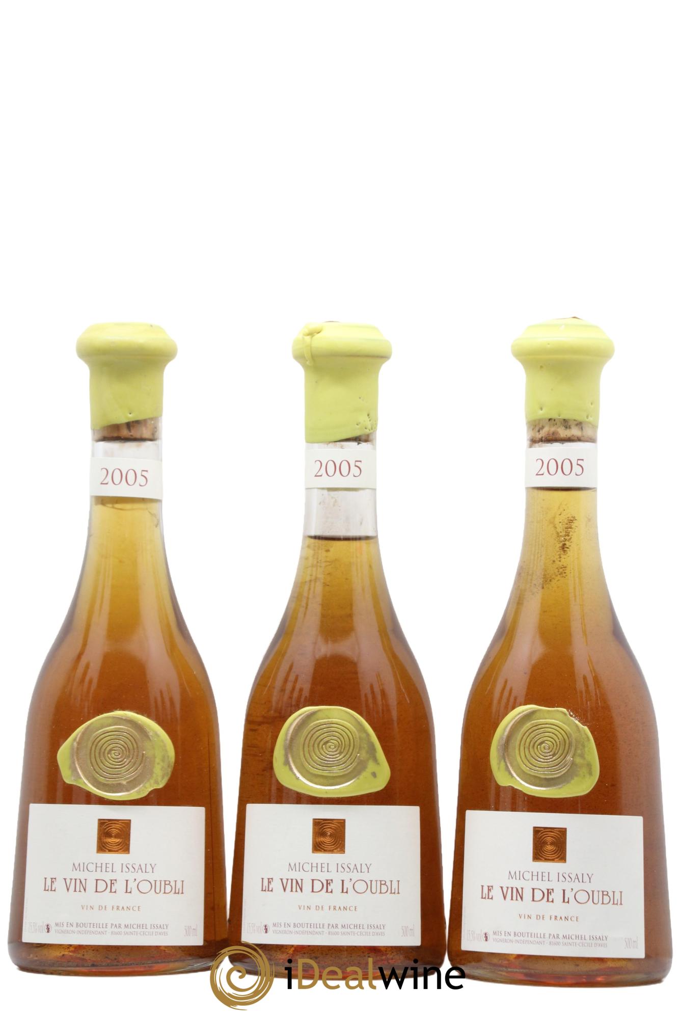Vin de France Le Vin de l'Oubli Michel Issaly 2005 - Lot de 3 format 50cls - 0