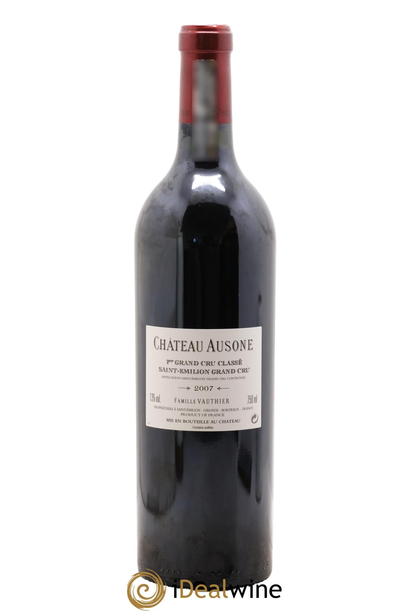 Château Ausone 1er Grand Cru Classé A 2007 - Lot de 1 bouteille - 1