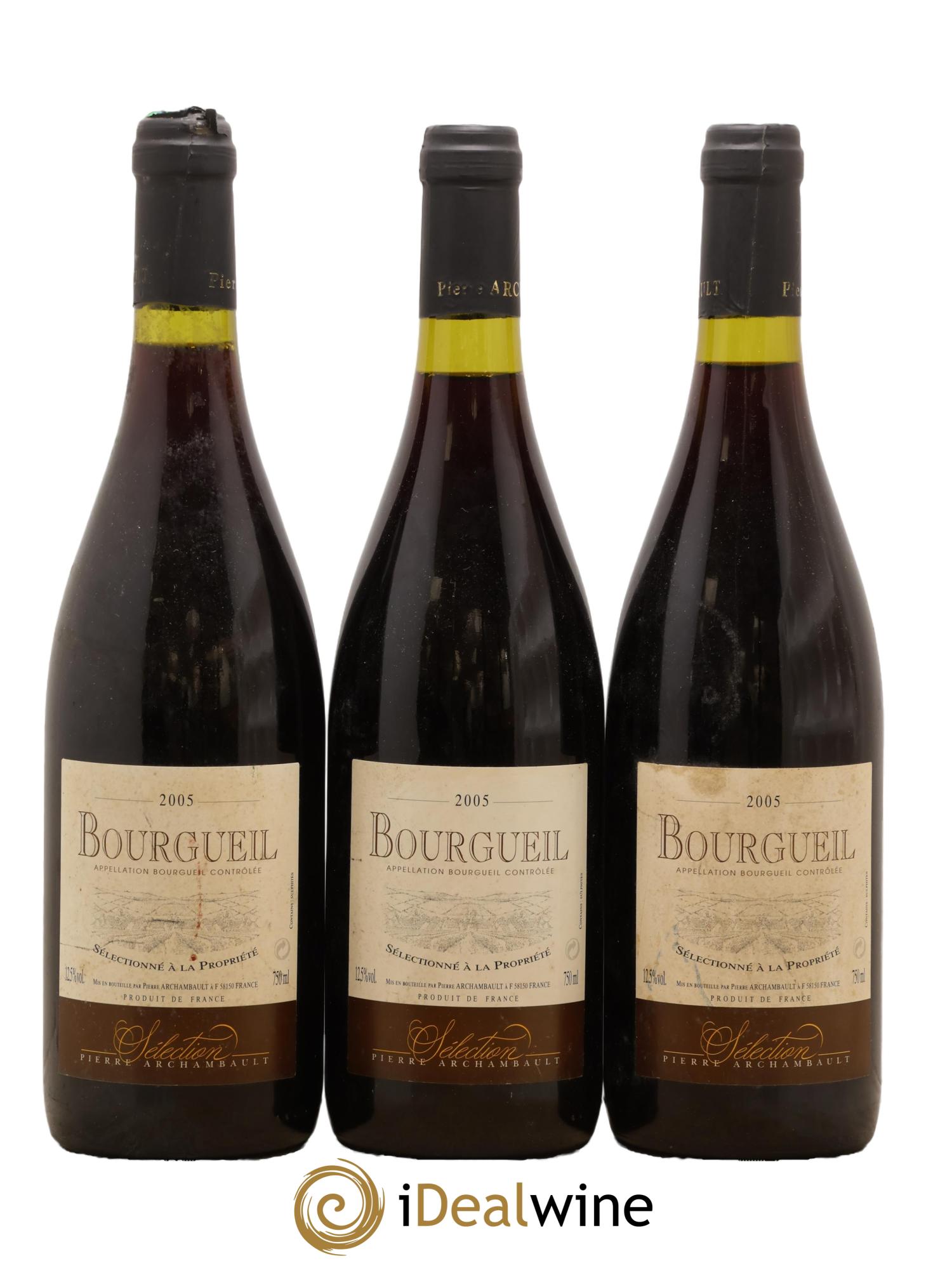 Bourgueil Pierre Archambault 2005 - Posten von 3 Flaschen - 0