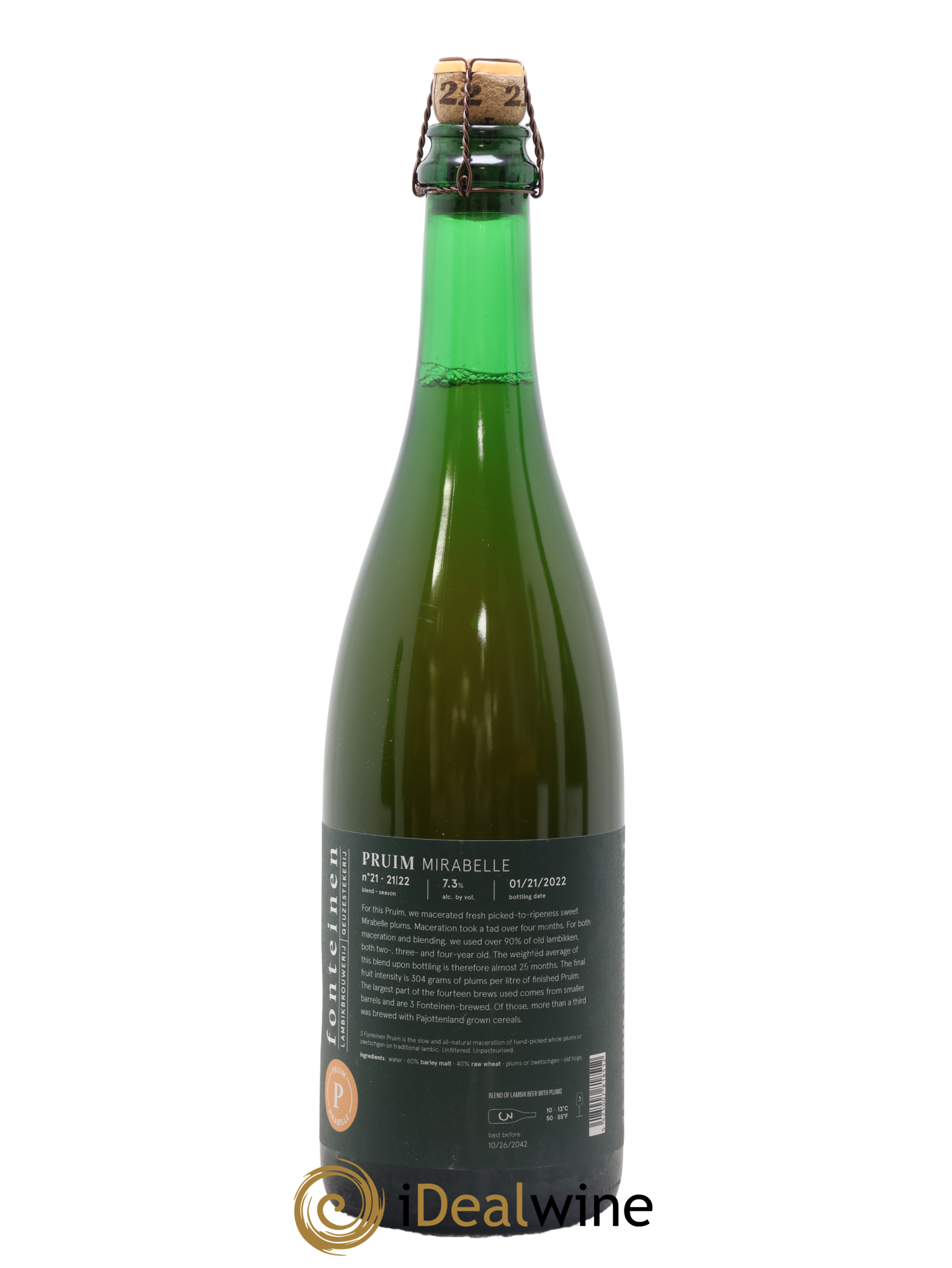 Bière 3 Fonteinen Mirabelle (season 21-22) Blend n° 21 Bottled 2022 - Lot de 1 bouteille - 1