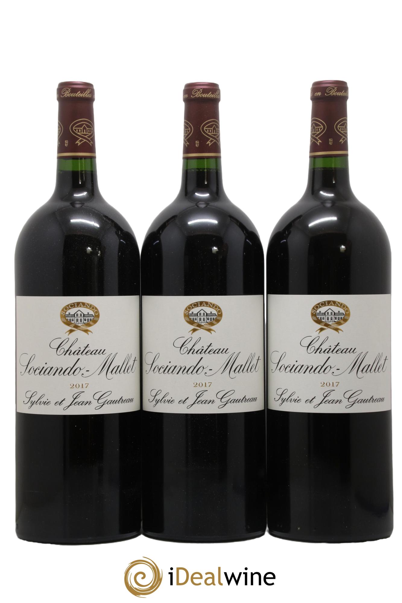 Château Sociando Mallet 2017 - Lot de 3 magnums - 0