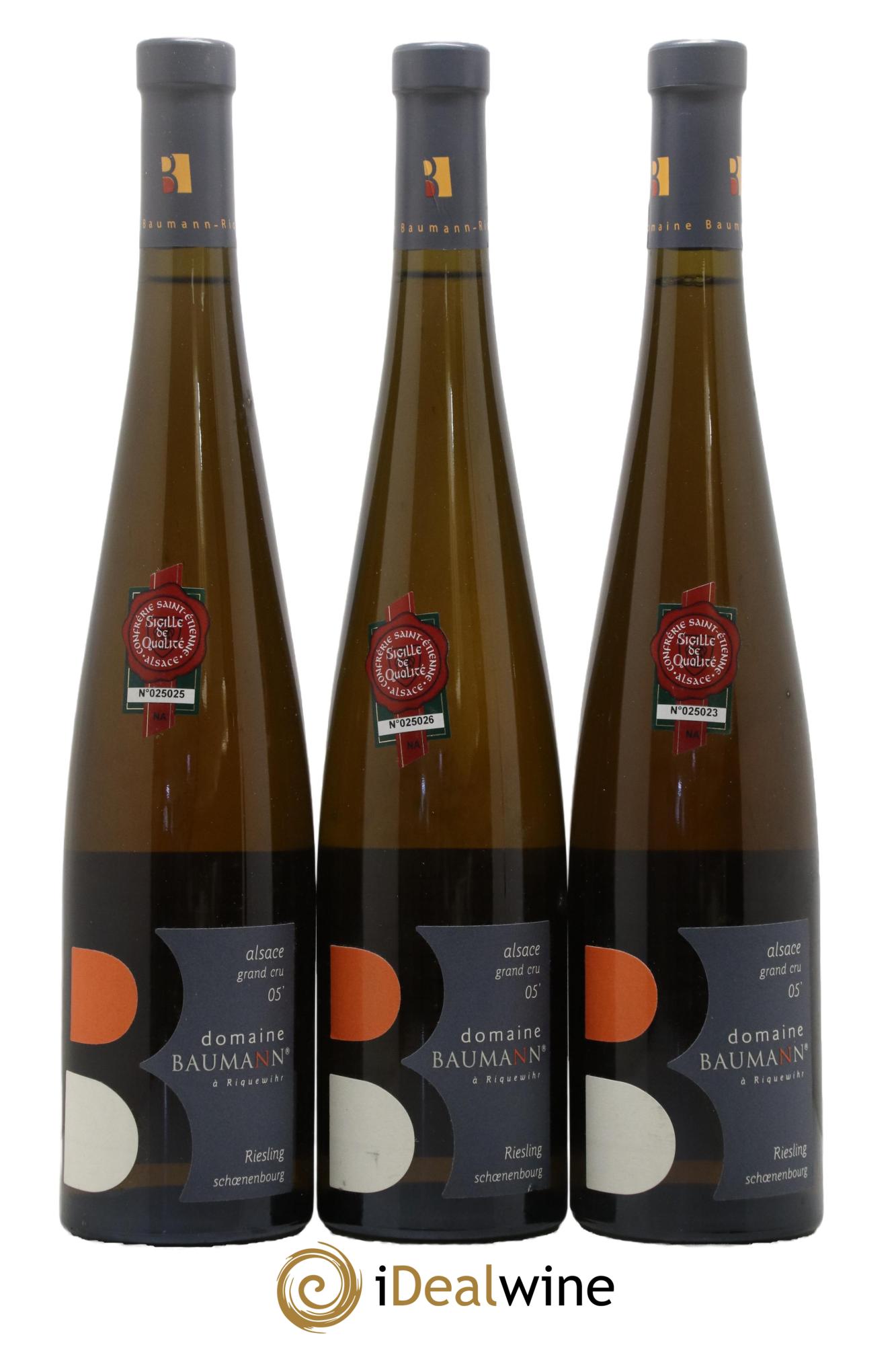 Alsace Grand Cru Schoenenbourg Riesling Domaine Baumann 2005 - Lot de 3 bouteilles - 0