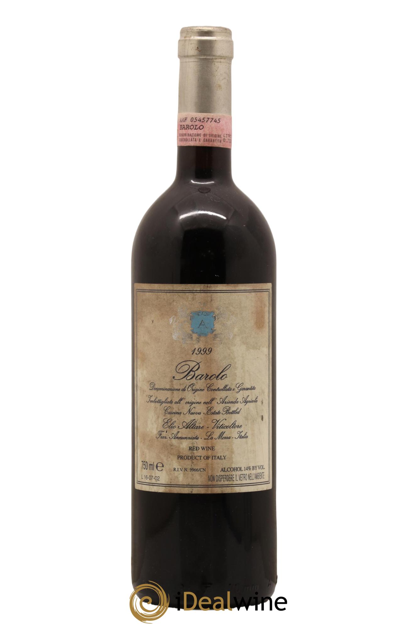 Barolo Elio Altare 1999 - Posten von 1 Flasche - 0
