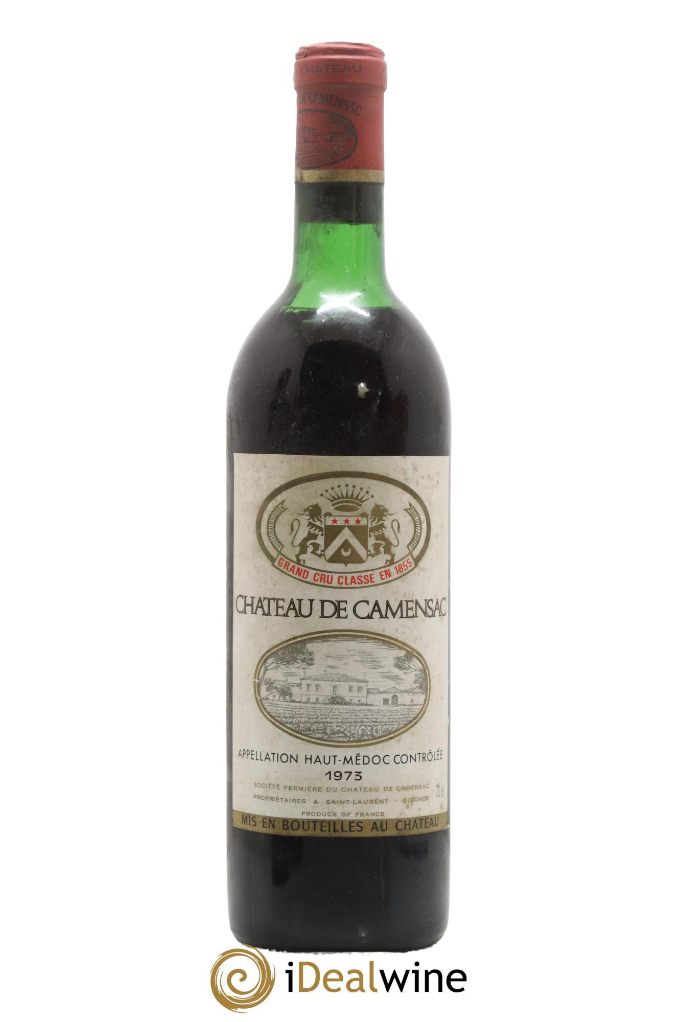 Château Camensac 5ème Grand Cru Classé 1973 - Lot de 1 bouteille - 0