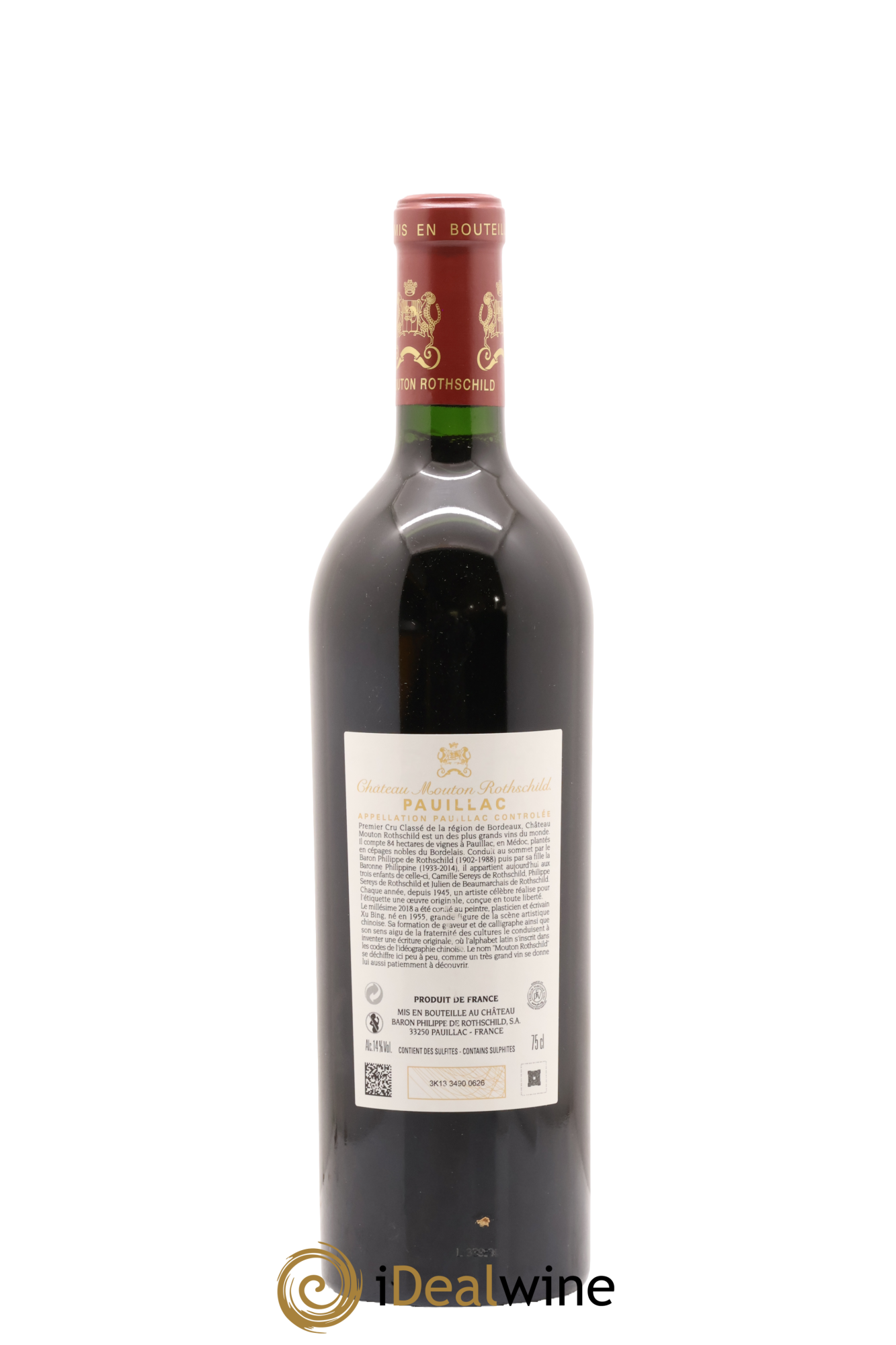 Château Mouton Rothschild 1er Grand Cru Classé 2018 - Lot de 1 bouteille - 2