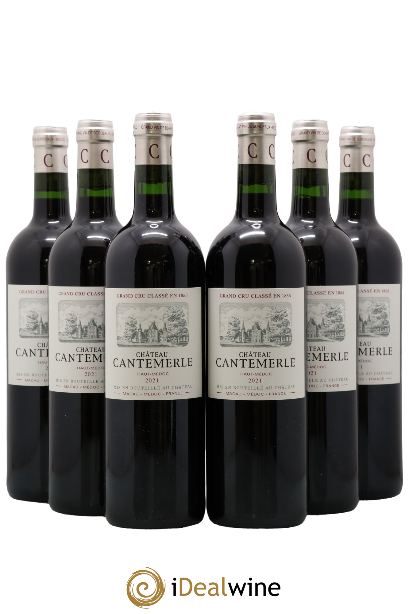 Château Cantemerle 5ème Grand Cru Classé 2021 - Lote de 6 botellas - 0