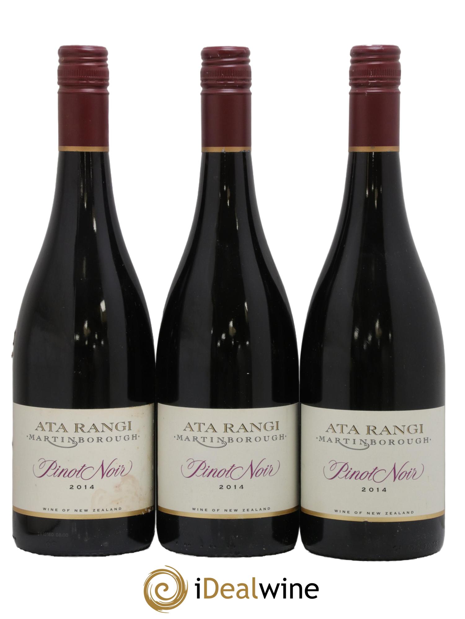 Martinborough Ata Rangi Pinot Noir 2014 - Lot of 3 bottles - 0