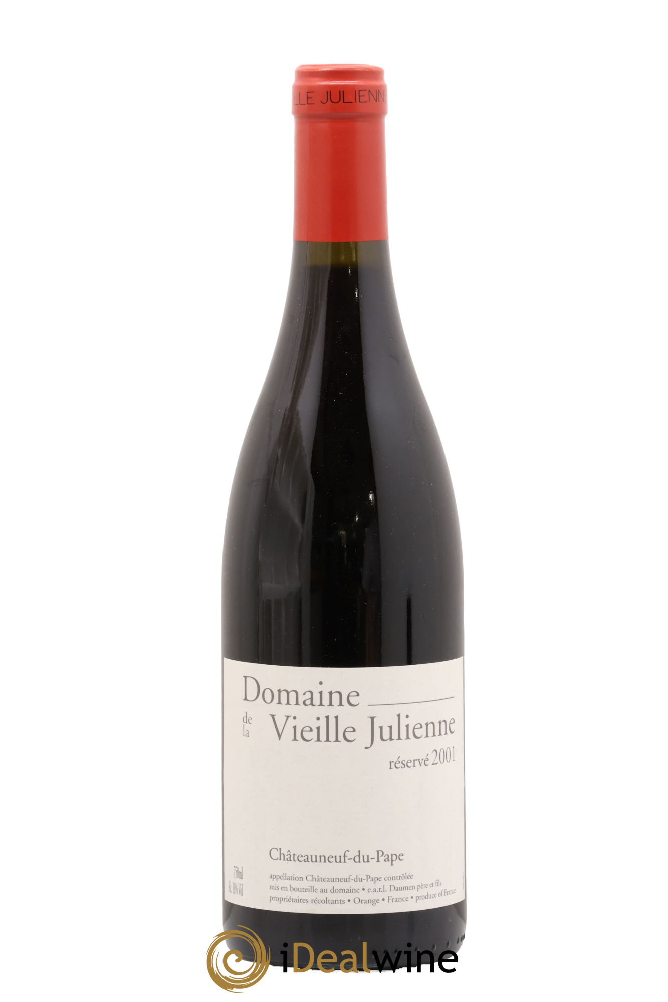 Châteauneuf-du-Pape Vieille Julienne (Domaine de la) Réservé Jean-Paul Daumen 2001 - Lot of 1 bottle - 0