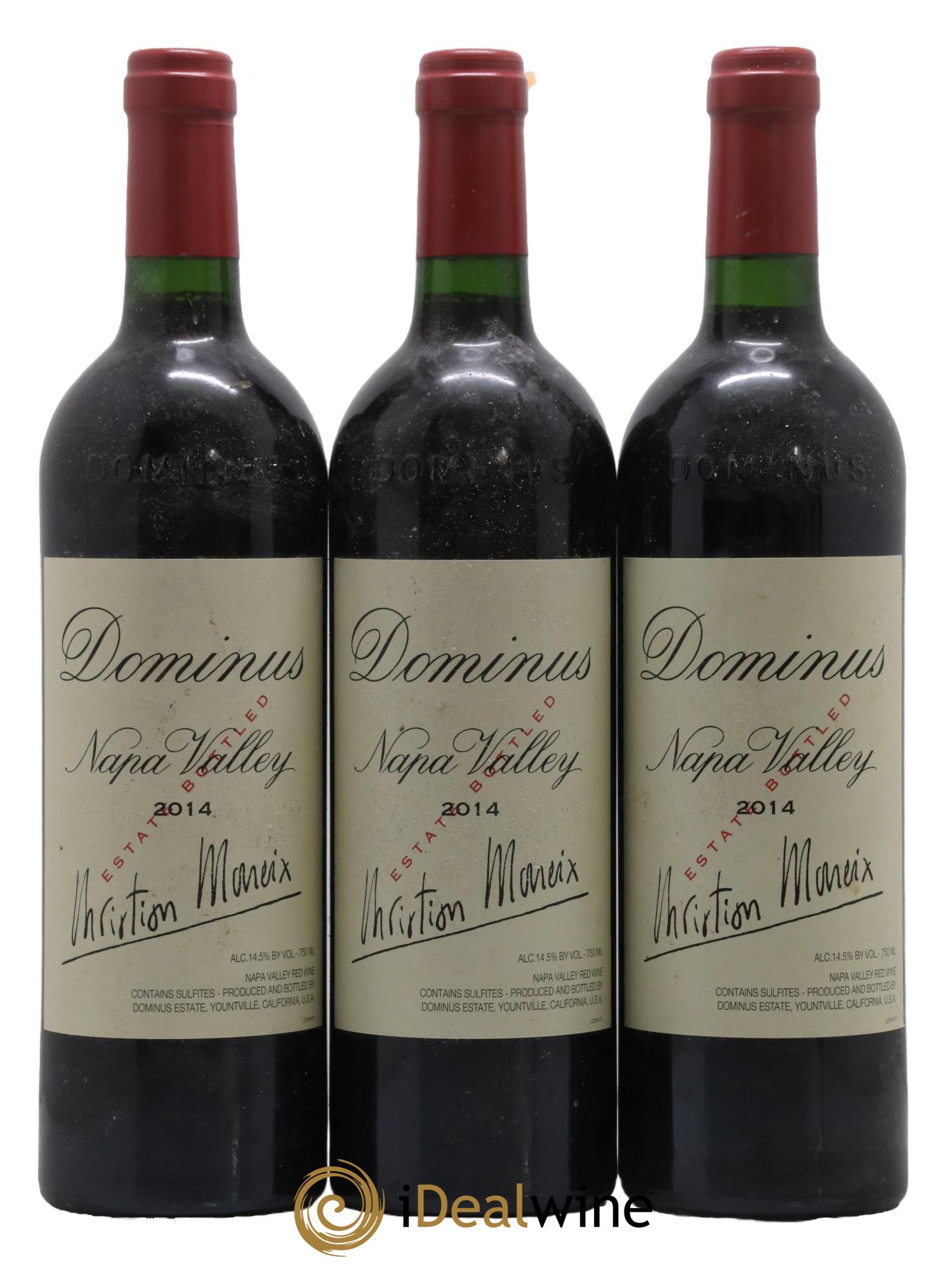 Napa Valley Dominus Christian Moueix 2014 - Lot de 3 bouteilles - 0
