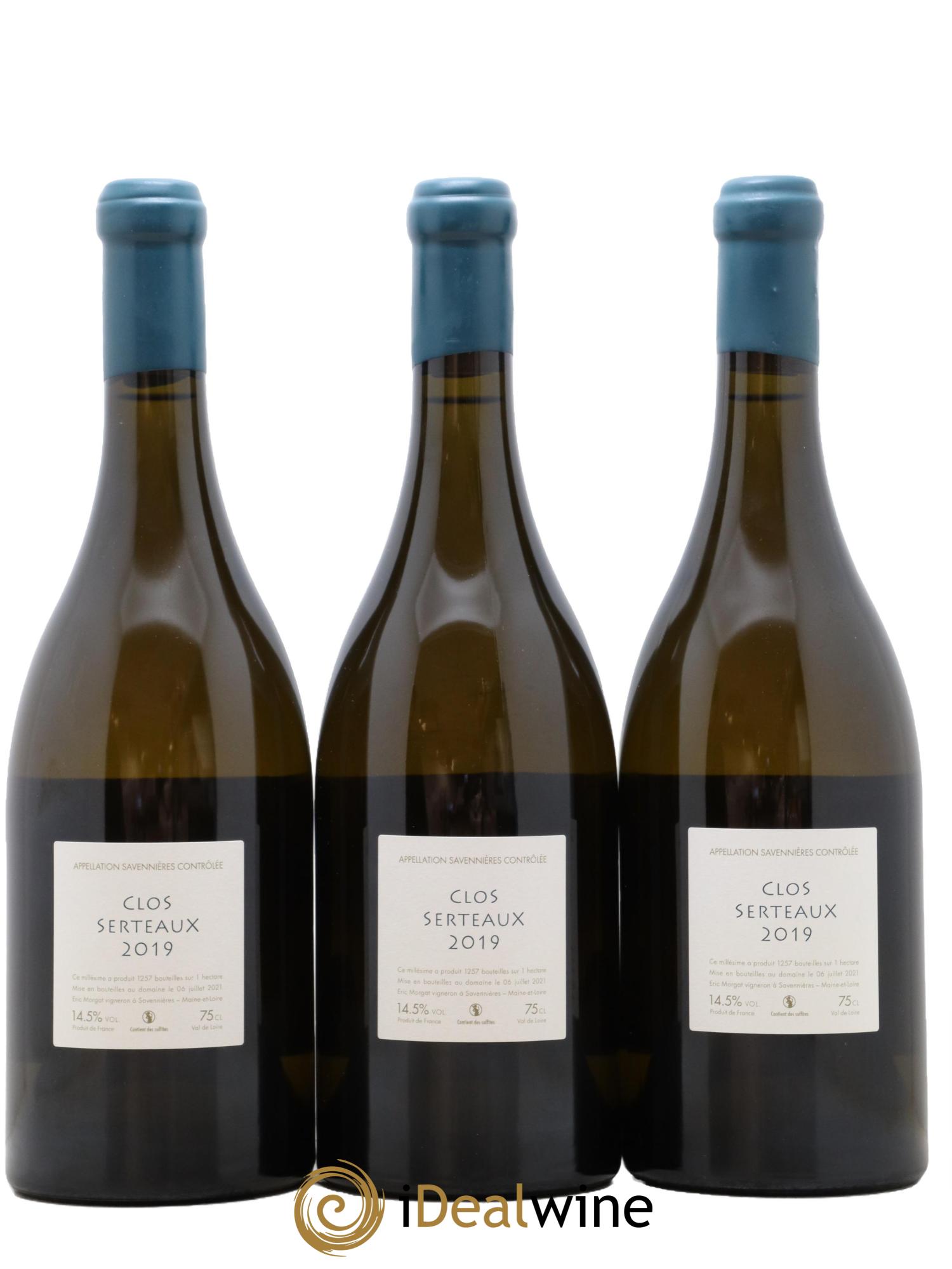 Savennières Clos Serteaux Eric Morgat 2019 - Lot de 3 bouteilles - 1