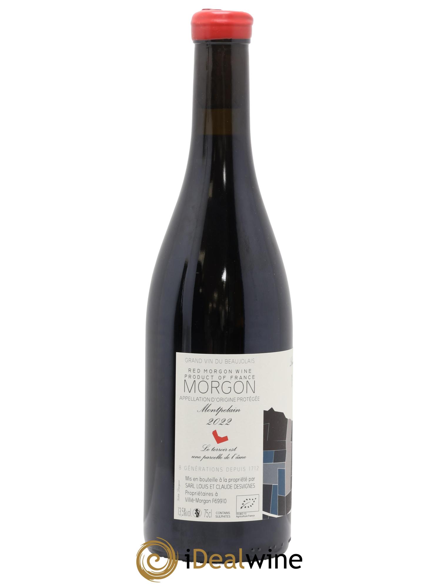 Morgon Montpelain Louis-Claude Desvignes 2022 - Lot de 1 bouteille - 1