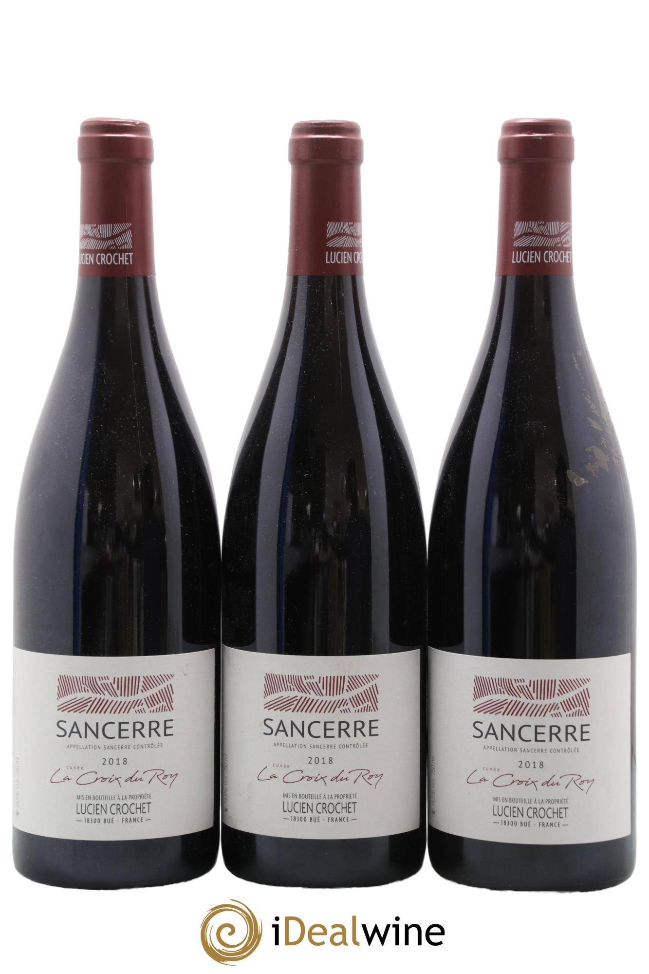 Sancerre La Croix du Roy Lucien Crochet 2018 - Lot de 3 bouteilles - 0