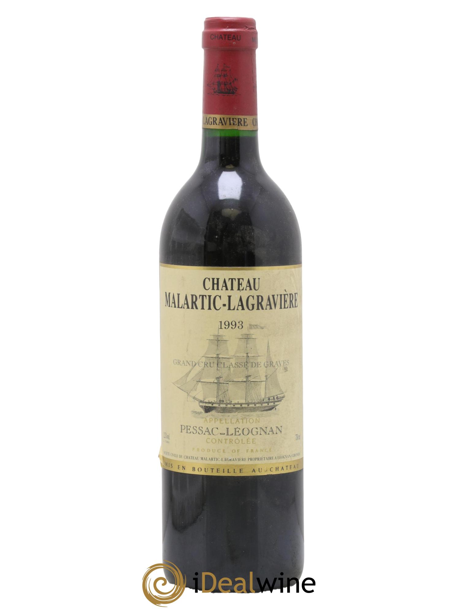 Château Malartic-Lagravière Cru Classé de Graves 1993 - Posten von 1 Flasche - 0
