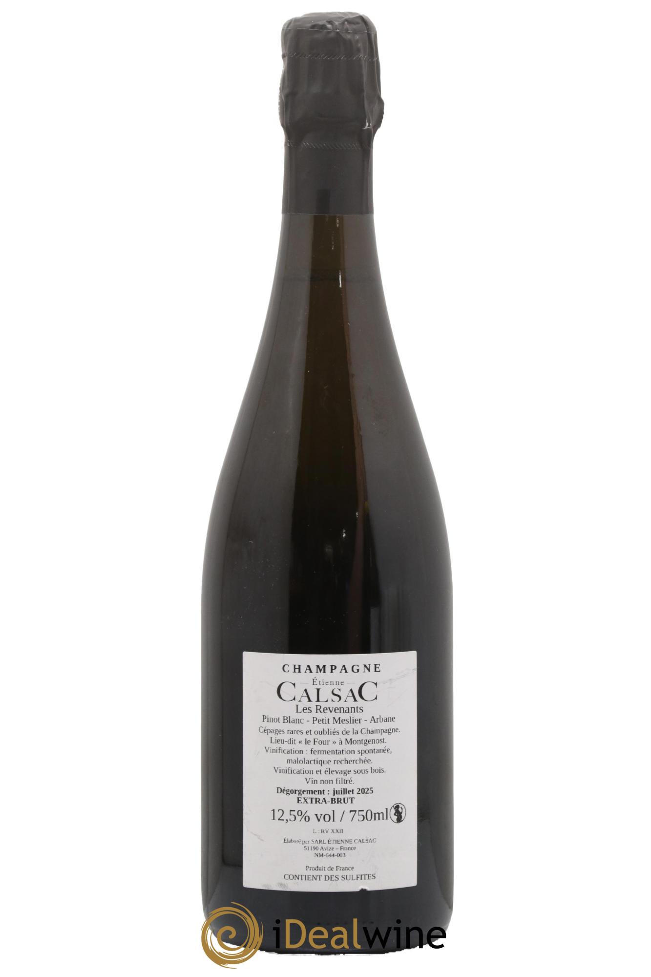 Les Revenants Blanc de Blancs Extra-Brut Etienne Calsac 2022 - Lotto di 1 bottiglia - 1