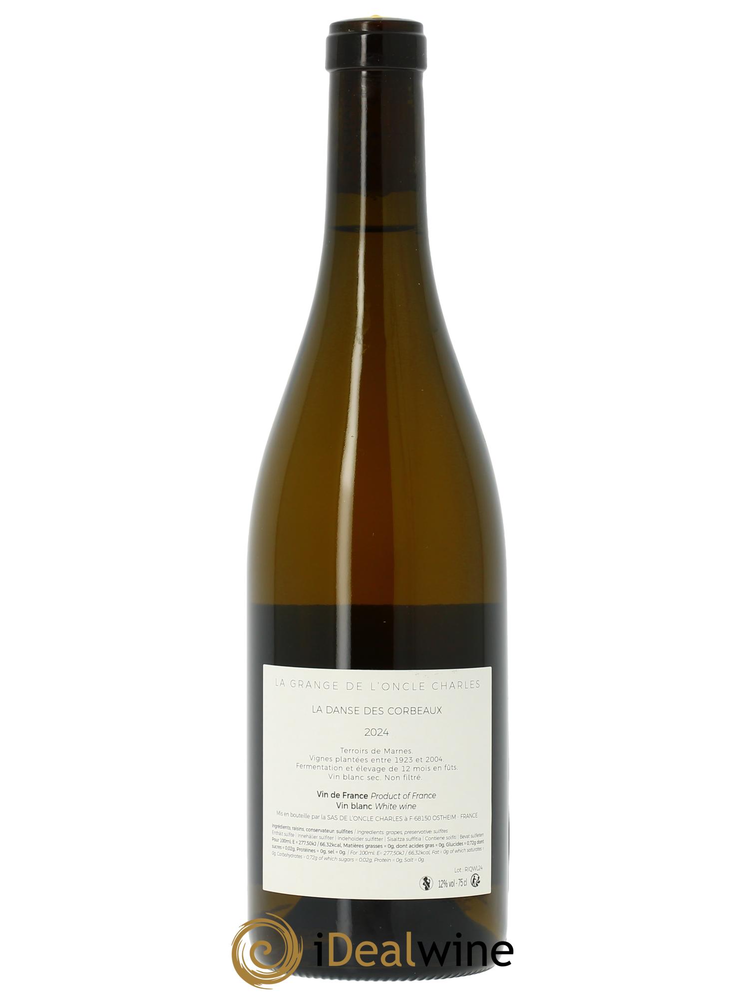 Vin de France La Danse des corbeaux La Grange de l'Oncle Charles  2024 - Lot of 1 bottle - 1