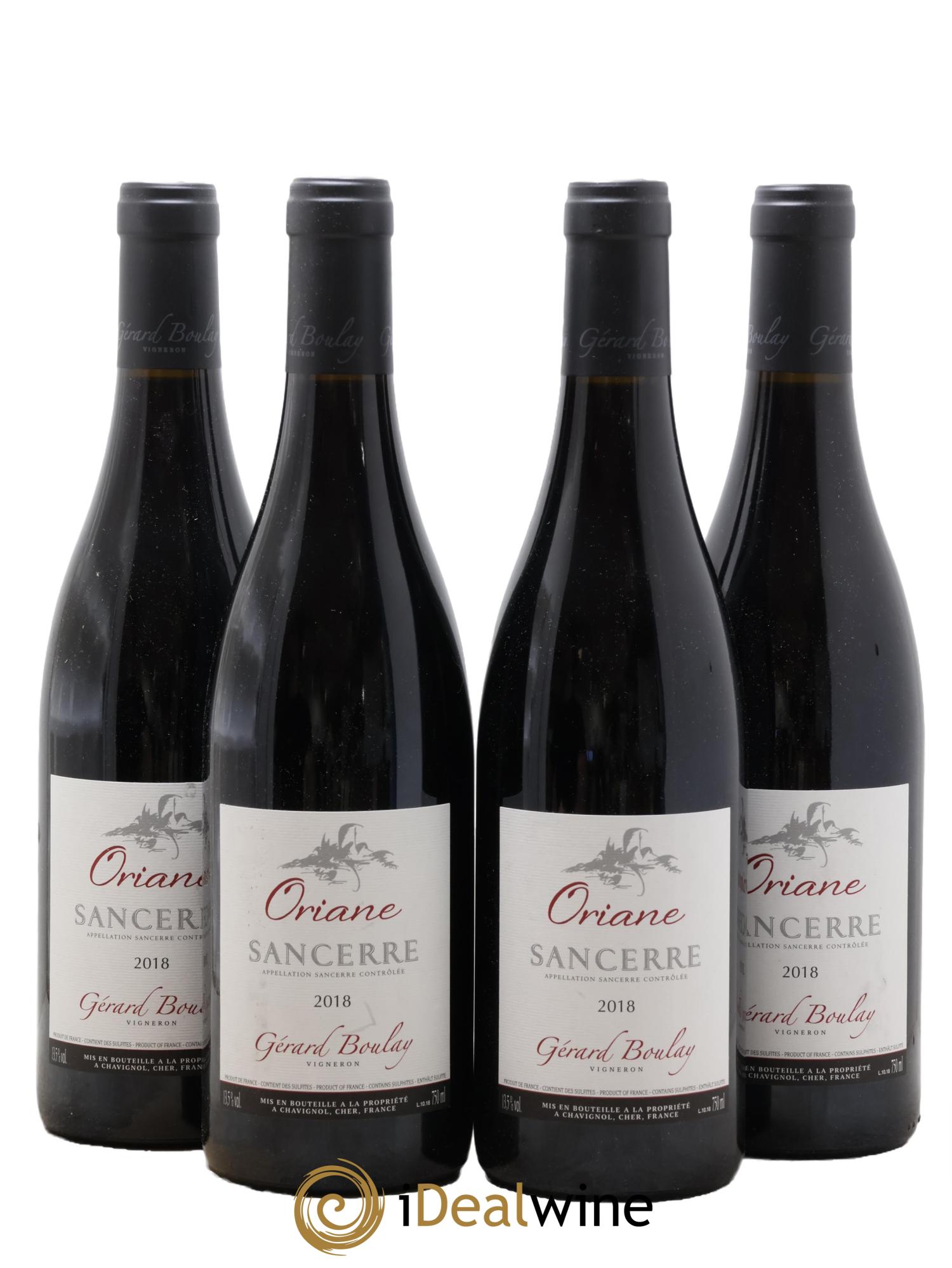 Sancerre Oriane Gérard Boulay 2018 - Lot de 4 bouteilles - 0