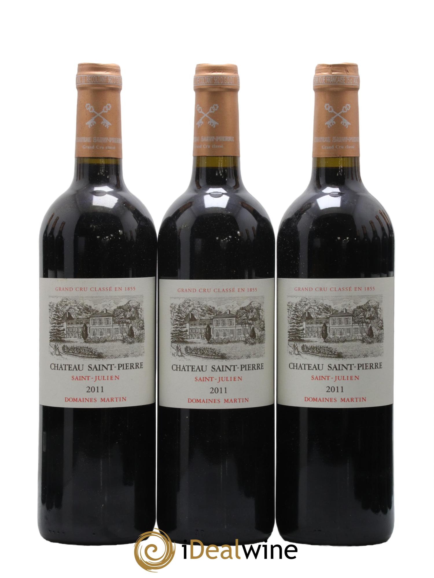 Château Saint-Pierre 4ème Grand Cru Classé 2011 - Lot de 12 bouteilles - 1