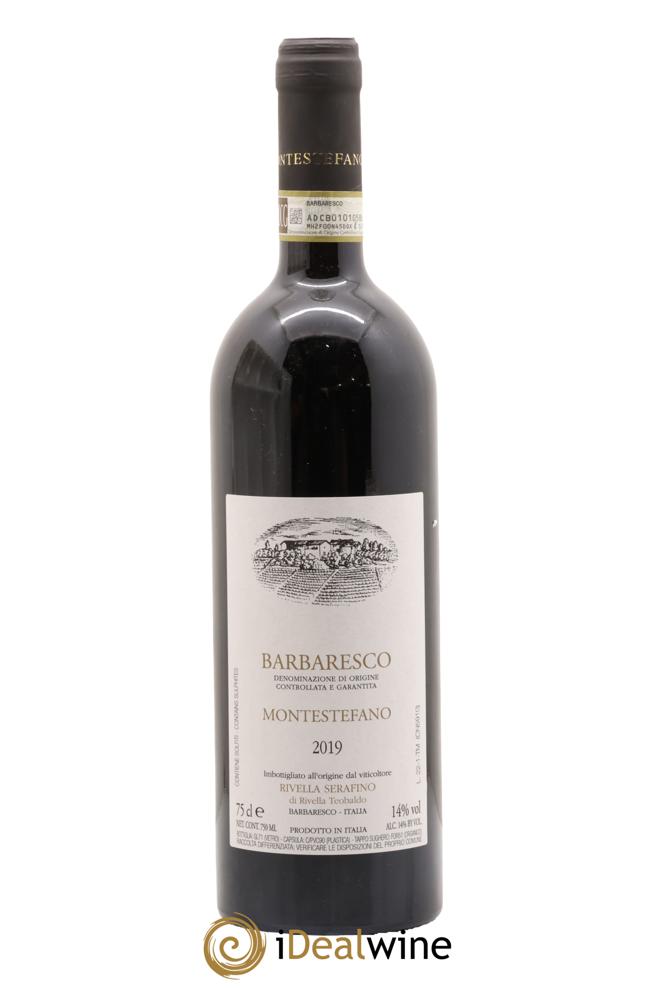 Barbaresco DOCG Montestefano Rivella Serafino 2019 - Lot de 1 bouteille - 0