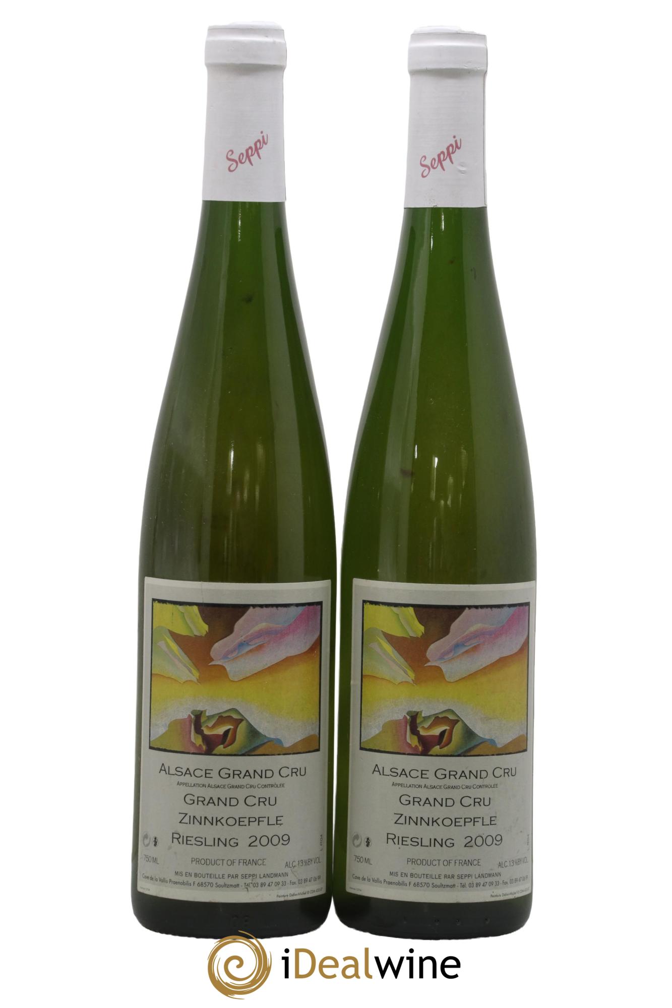 Alsace Riesling Grand Cru Zinnkoepfle Domaine Seppi Landman 2009 - Lot de 2 bouteilles - 0