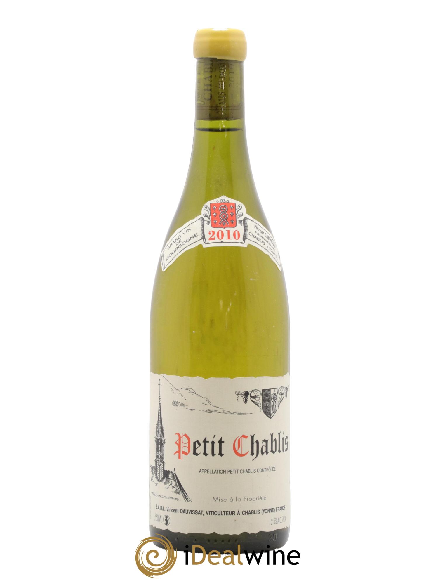Petit Chablis Vincent Dauvissat (Domaine) 2010 - Lot de 1 bouteille - 0
