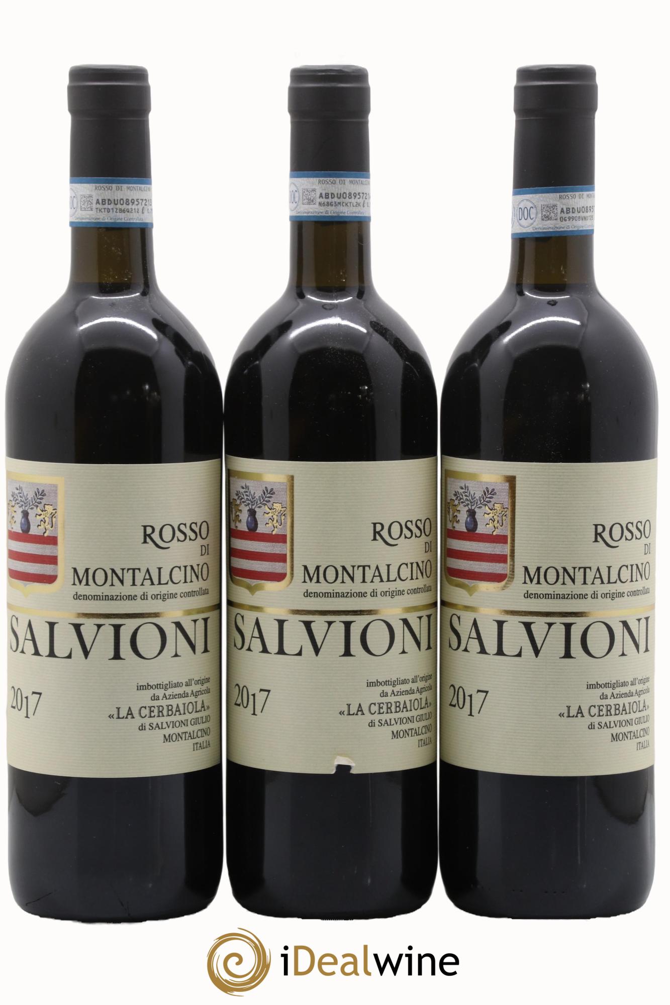 Rosso di Montalcino DOC Salvioni La Cerbaiola 2017 - Lot de 3 bouteilles - 0