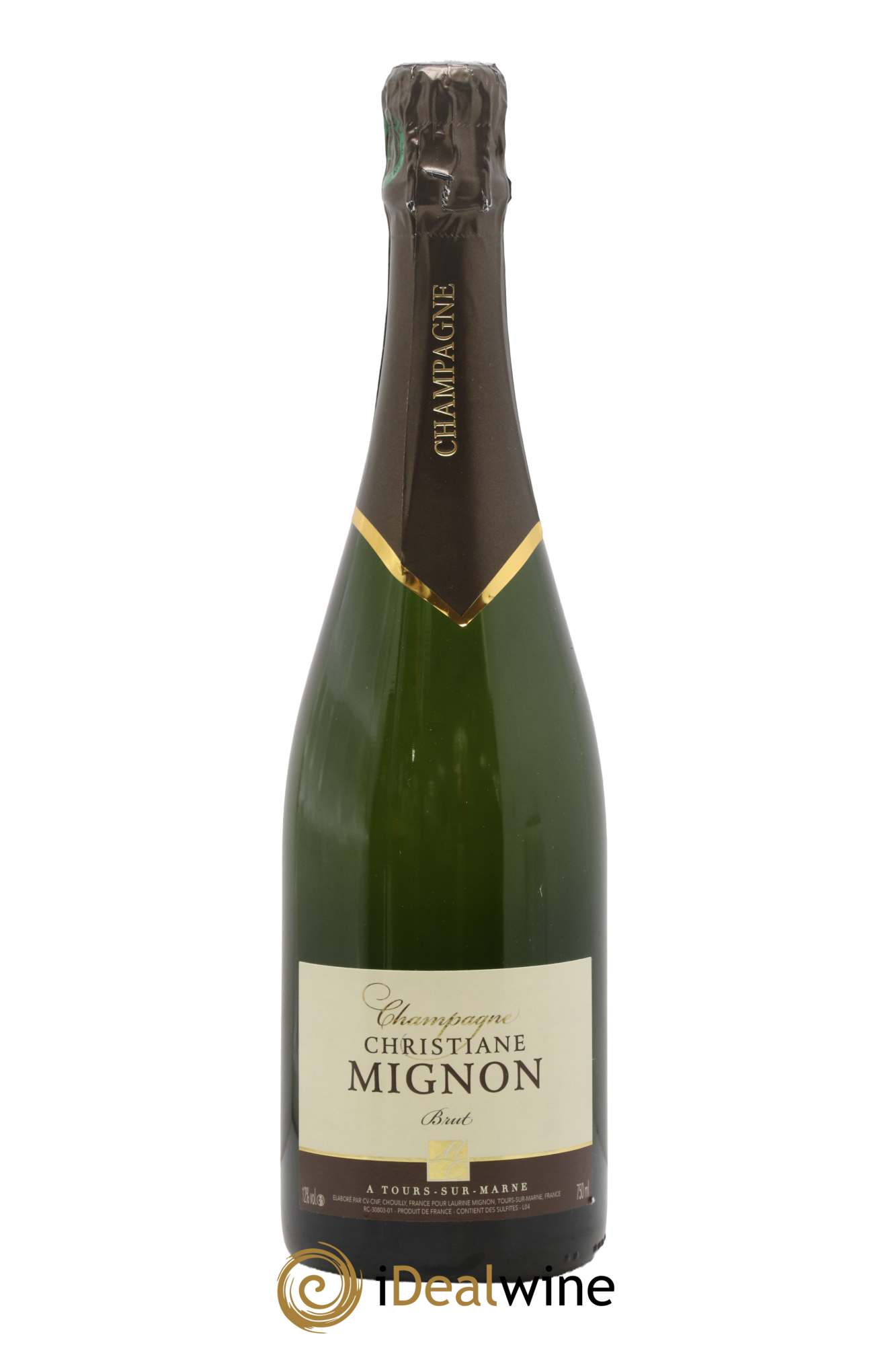 Champagne Brut Christiane Mignon - Lot de 1 bouteille - 0