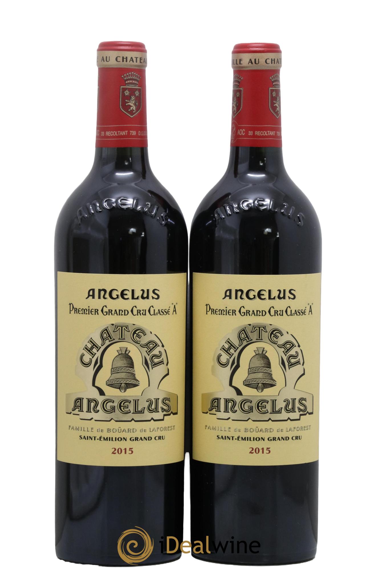 Château Angélus 1er Grand Cru Classé A 2015 - Posten von 2 Flaschen - 0