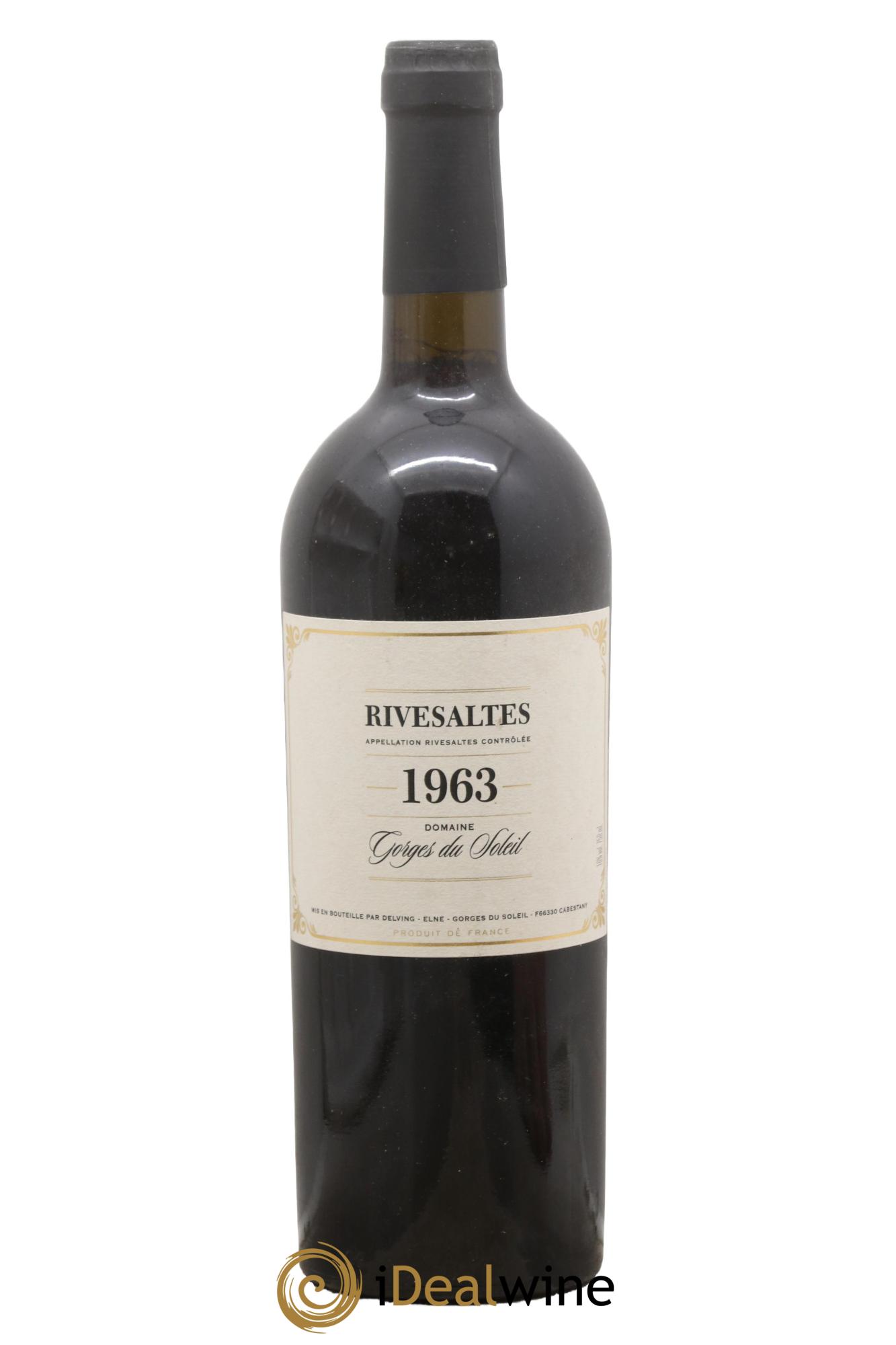 Rivesaltes Gorges du Soleil (Domaine) 1963 - Lotto di 1 bottiglia - 0