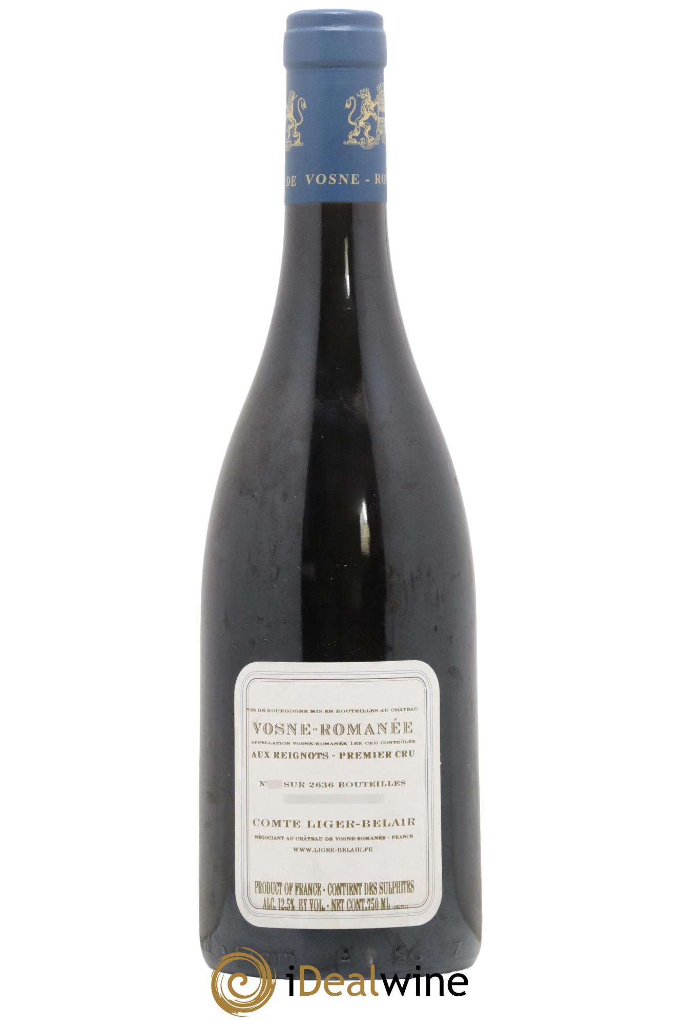 Vosne-Romanée 1er Cru Aux Reignots Ch. de Vosne-Romanée Comte Liger-Belair (Domaine du) 2011 - Lot de 1 bouteille - 1