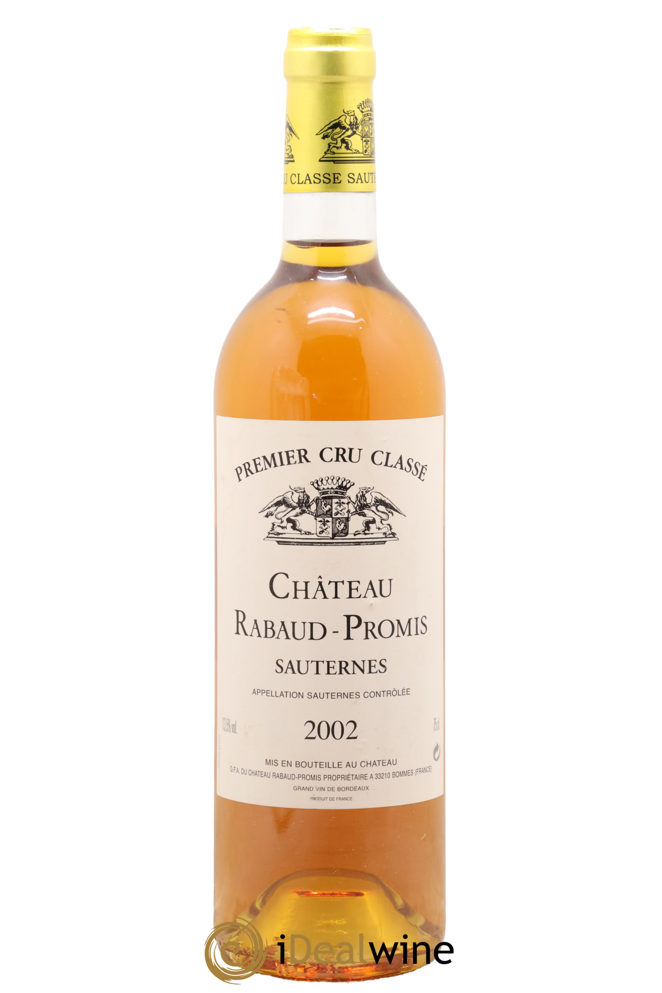 Château Rabaud Promis 1er Grand Cru Classé 2002 - Lot of 1 bottle - 0