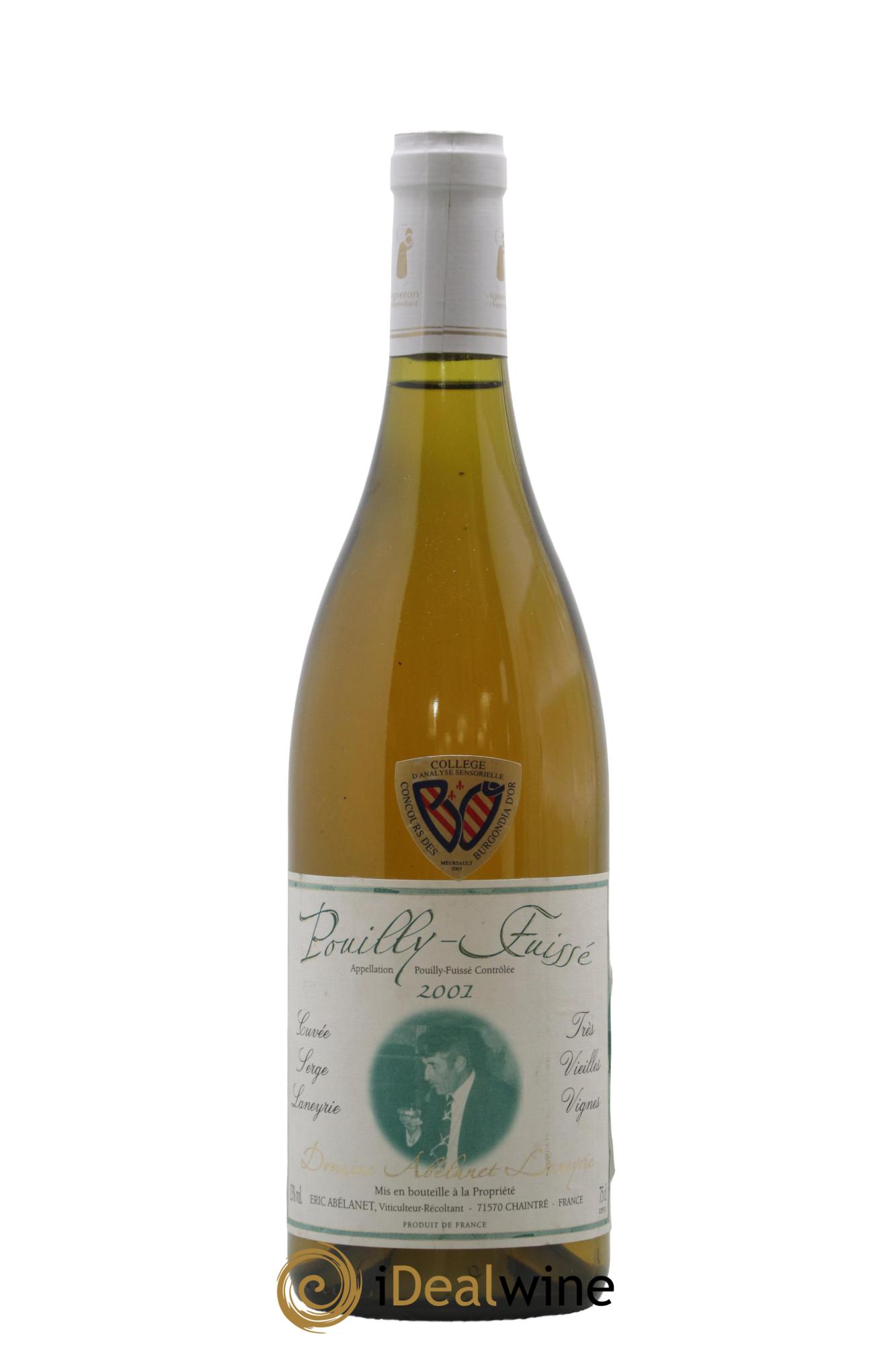 Pouilly-Fuissé Cuvée Serge Laneyrie Abelanet-Laneyrie 2001 - Lot de 1 bouteille - 0
