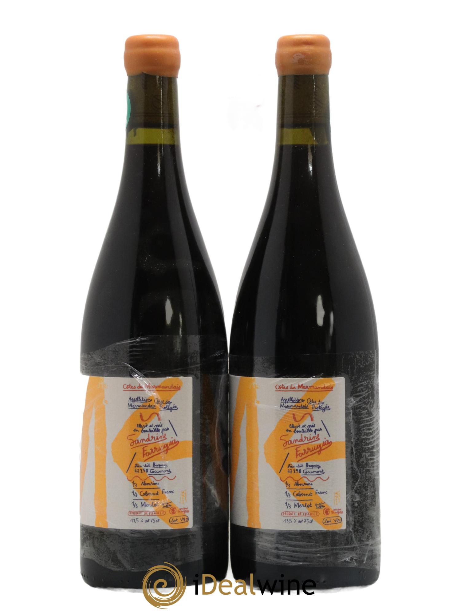 Côtes du Marmandais La Vague Domaine Sandrine Farrugia 2020 - Lot de 2 bouteilles - 1