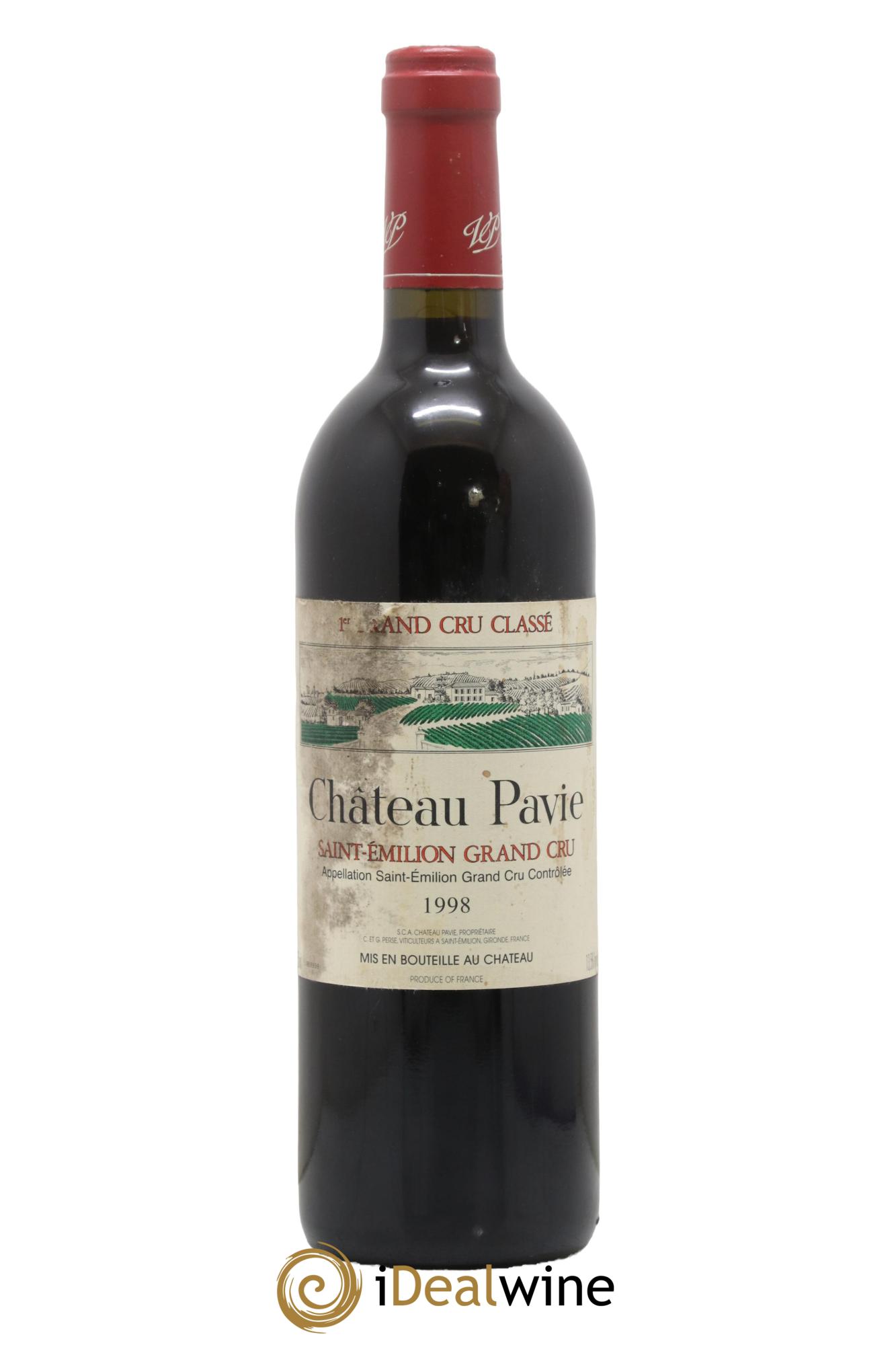 Château Pavie 1er Grand Cru Classé A 1998 - Lot de 1 bouteille - 0