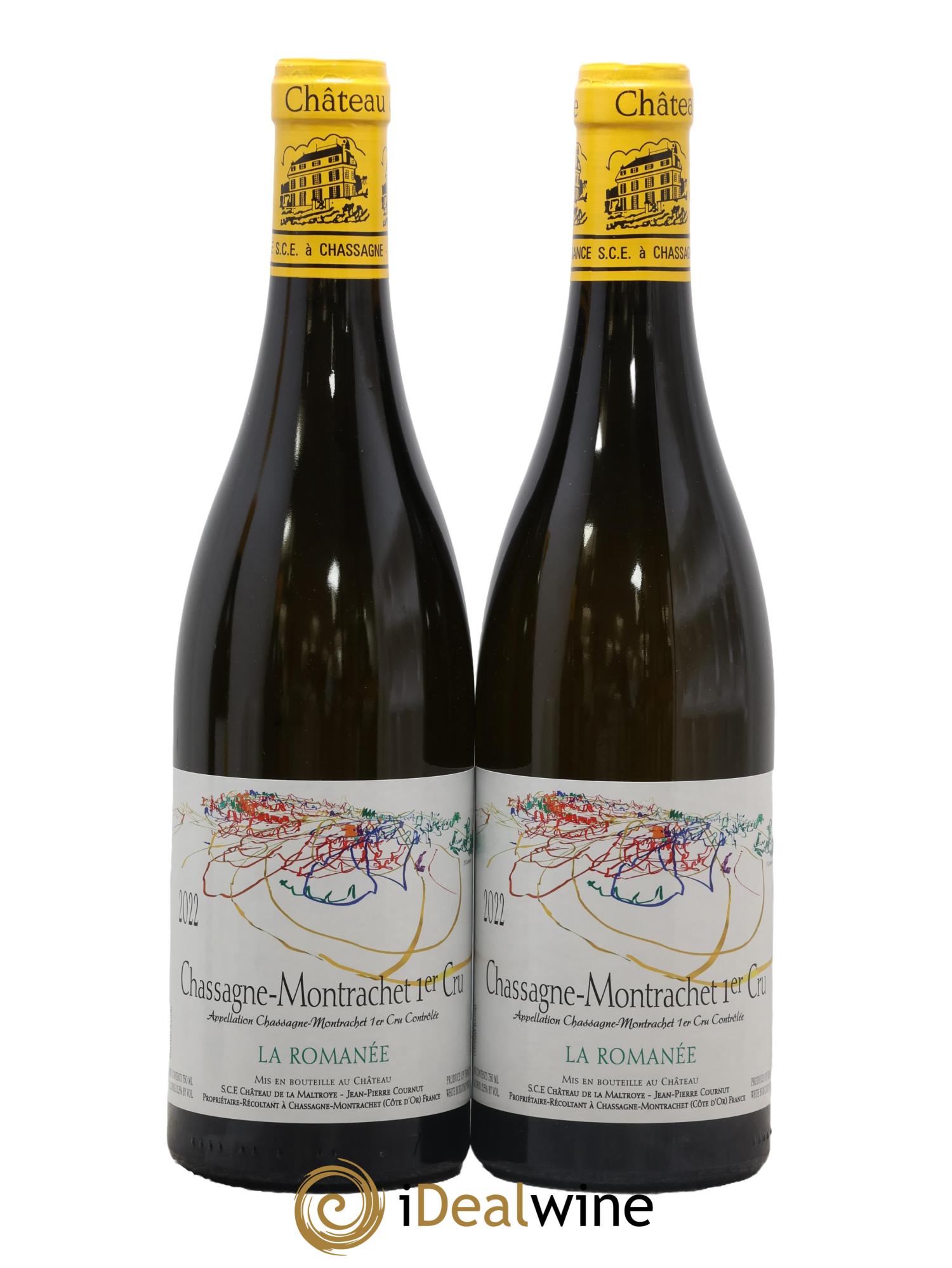 Chassagne-Montrachet 1er Cru La Romanée Château de la Maltroye 2022 - Posten von 2 Flaschen - 0