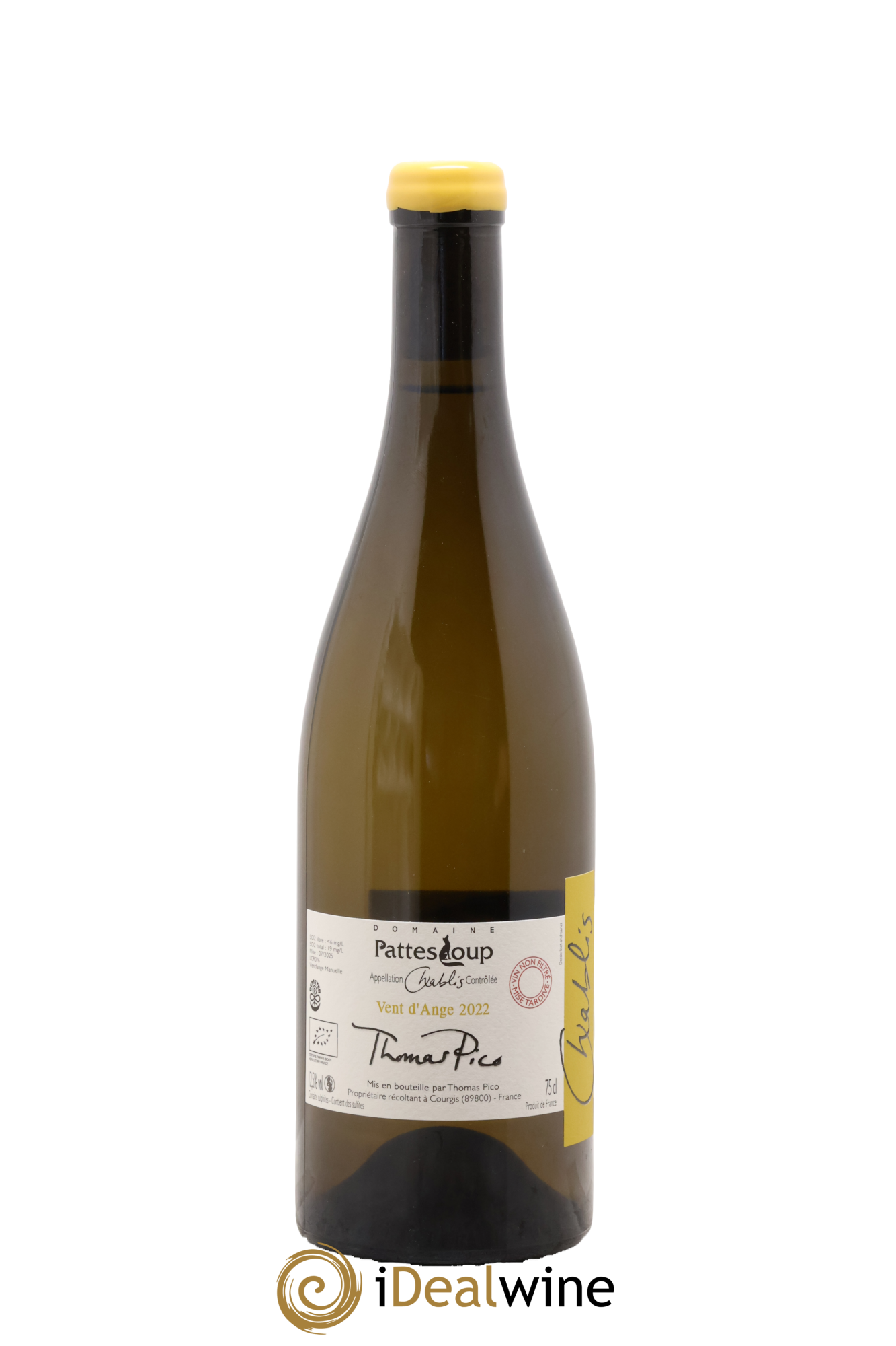 Chablis Vent d'Ange Pattes Loup (Domaine) 2022 - Lotto di 1 bottiglia - 1