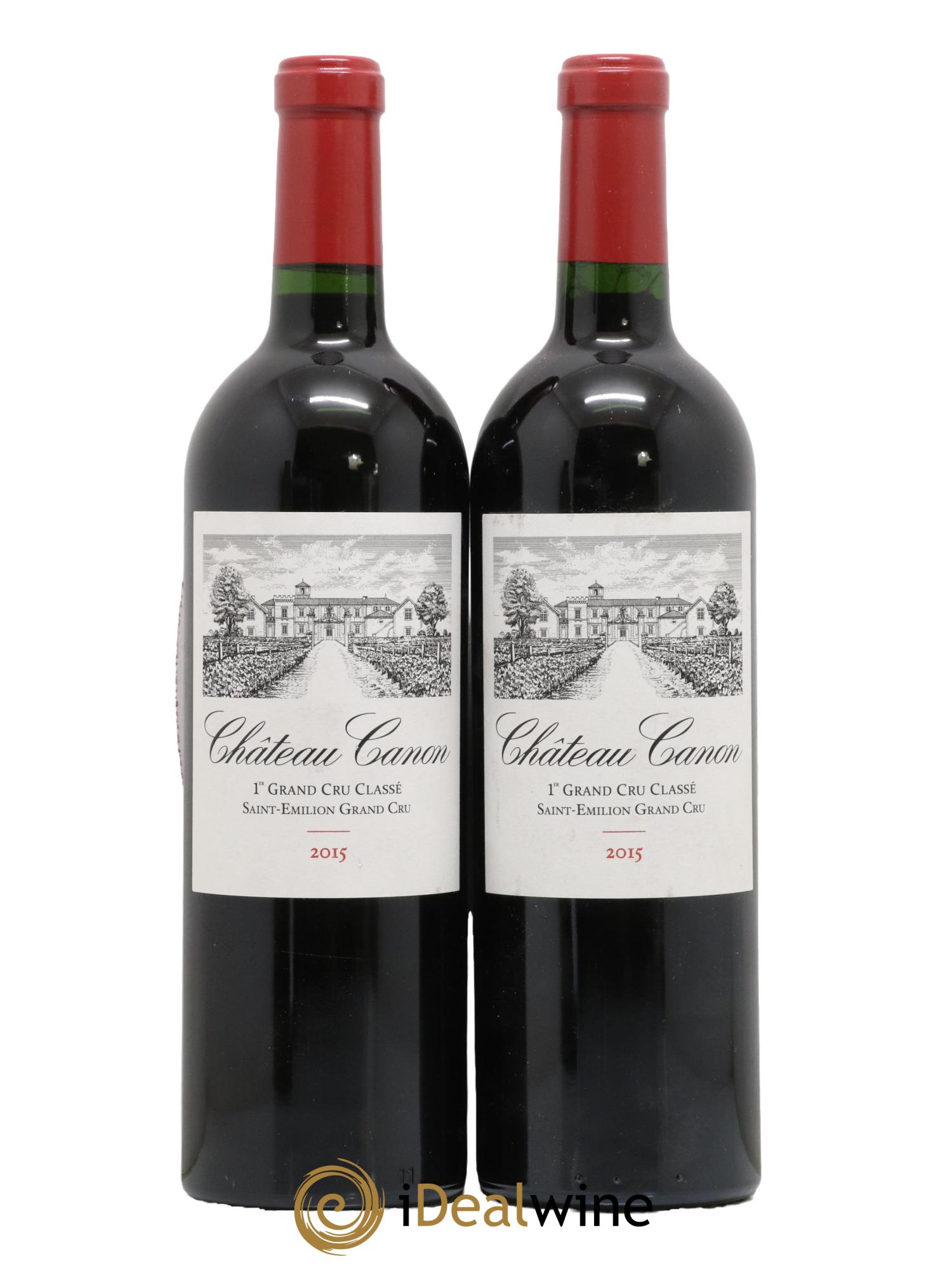 Château Canon 1er Grand Cru Classé B 2015 - Lot de 2 bouteilles - 0